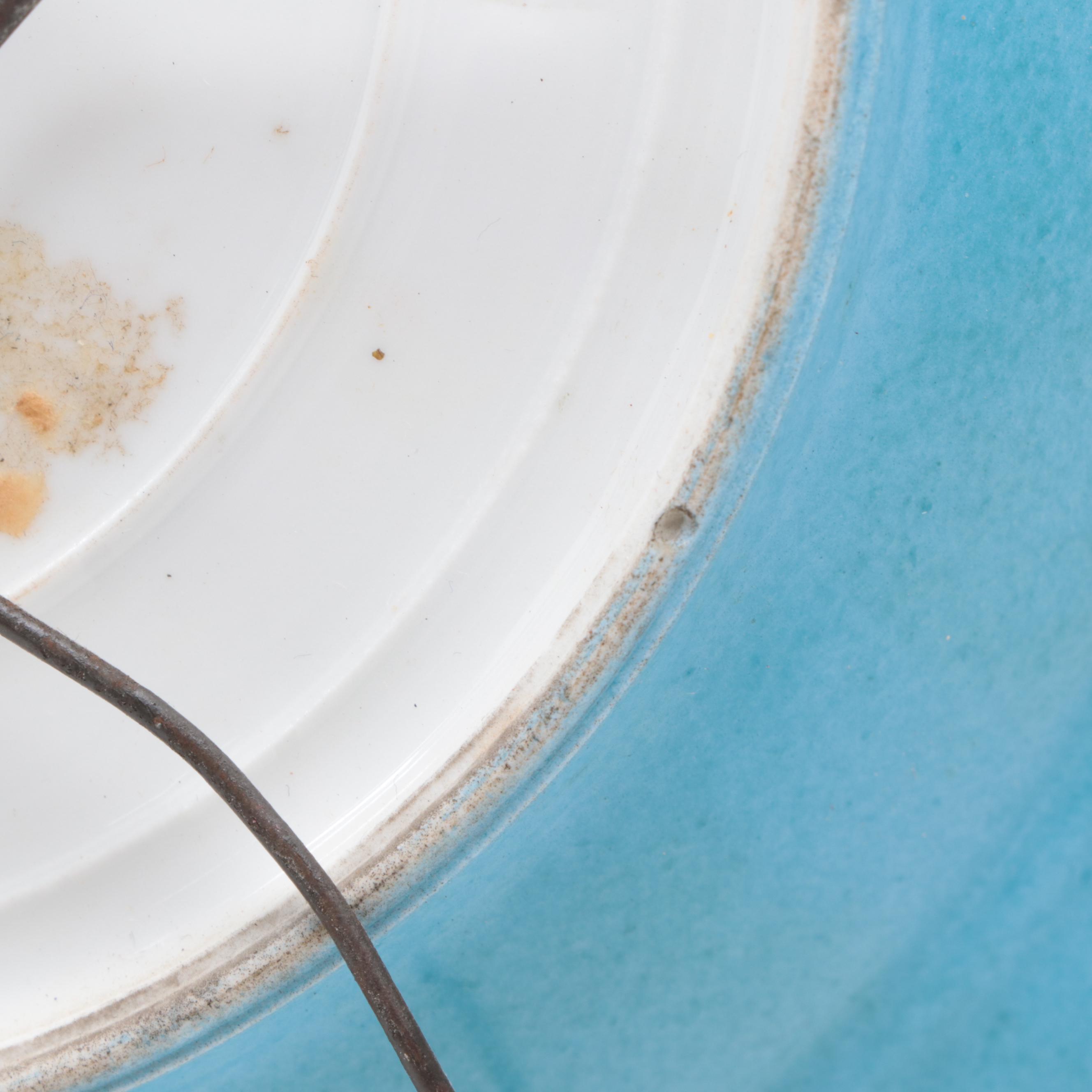 Sevres Porcelain Bleu Celeste Cabinet Plate, 1875