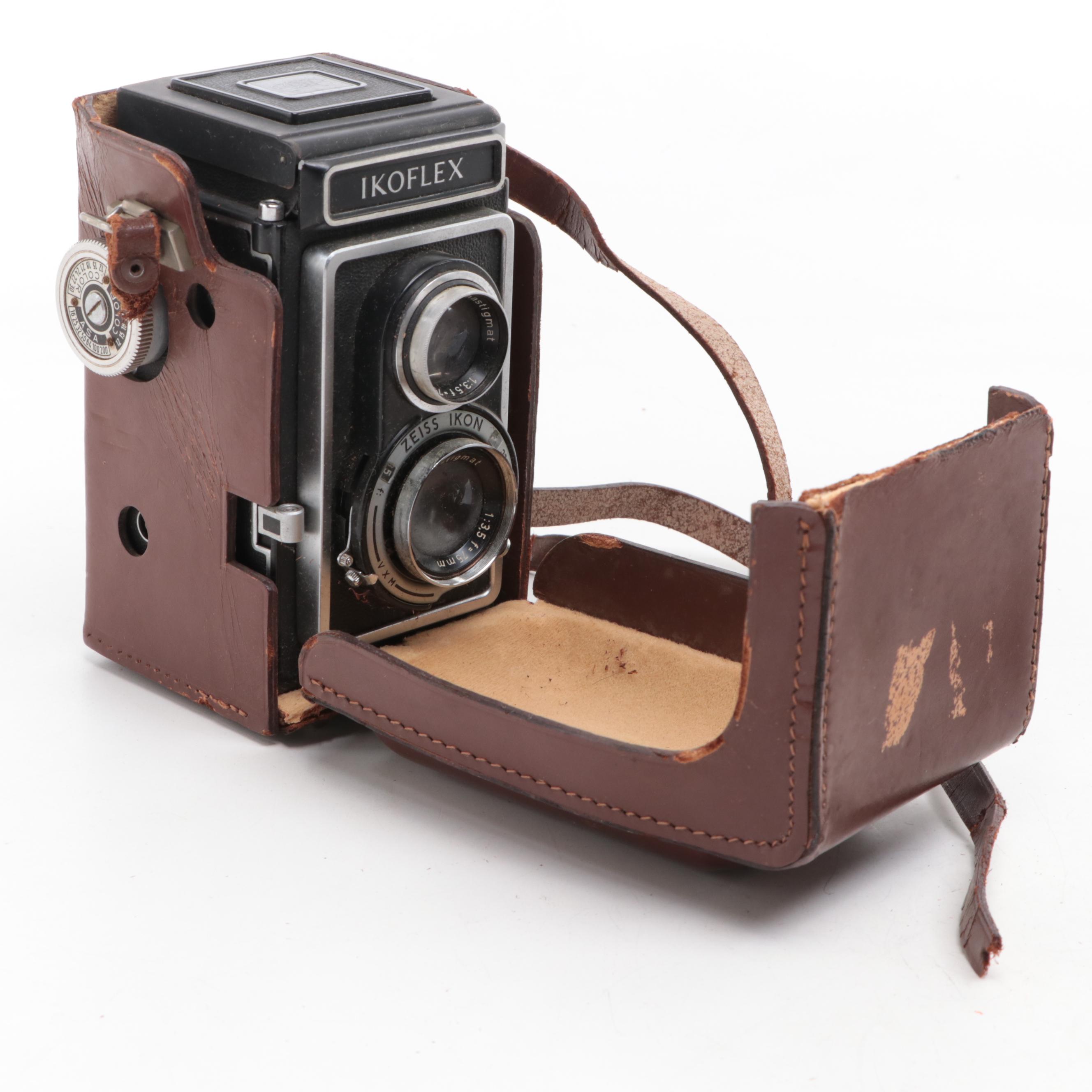 Zeiss Ikon Ikoflex and Nettar Cameras with Paillard-Bolex Movie Camera