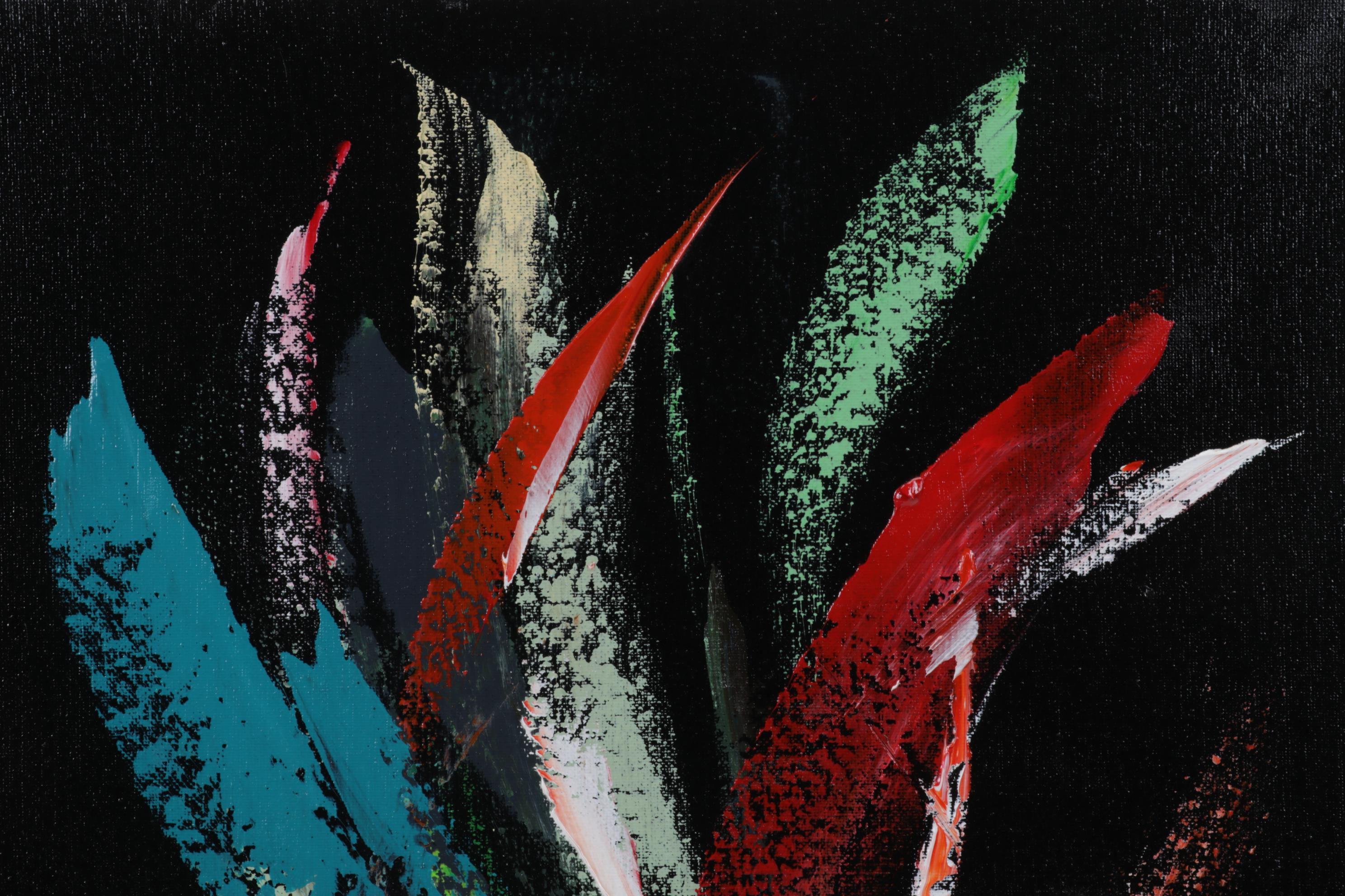 Farshad Lanjani Abstract Acrylic Painting, 21st Century