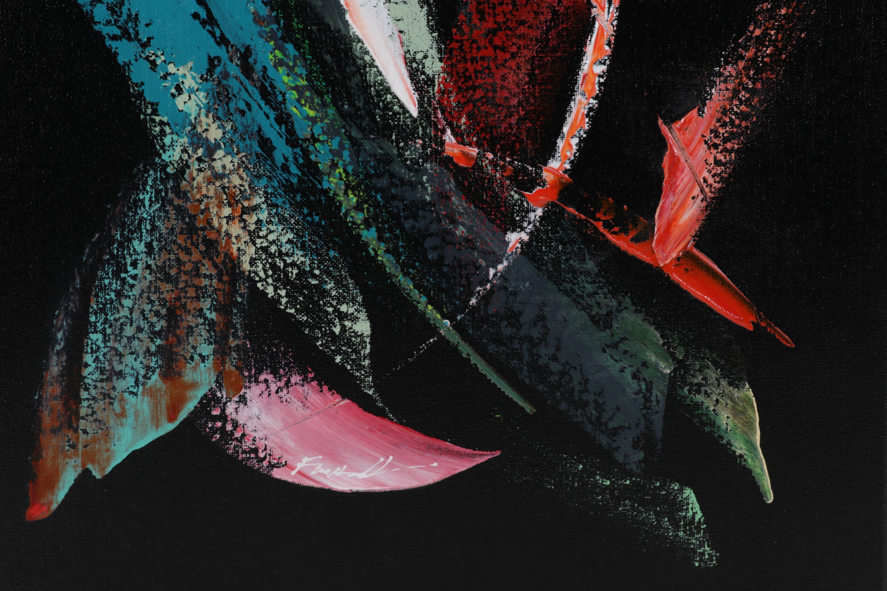 Farshad Lanjani Abstract Acrylic Painting, 21st Century