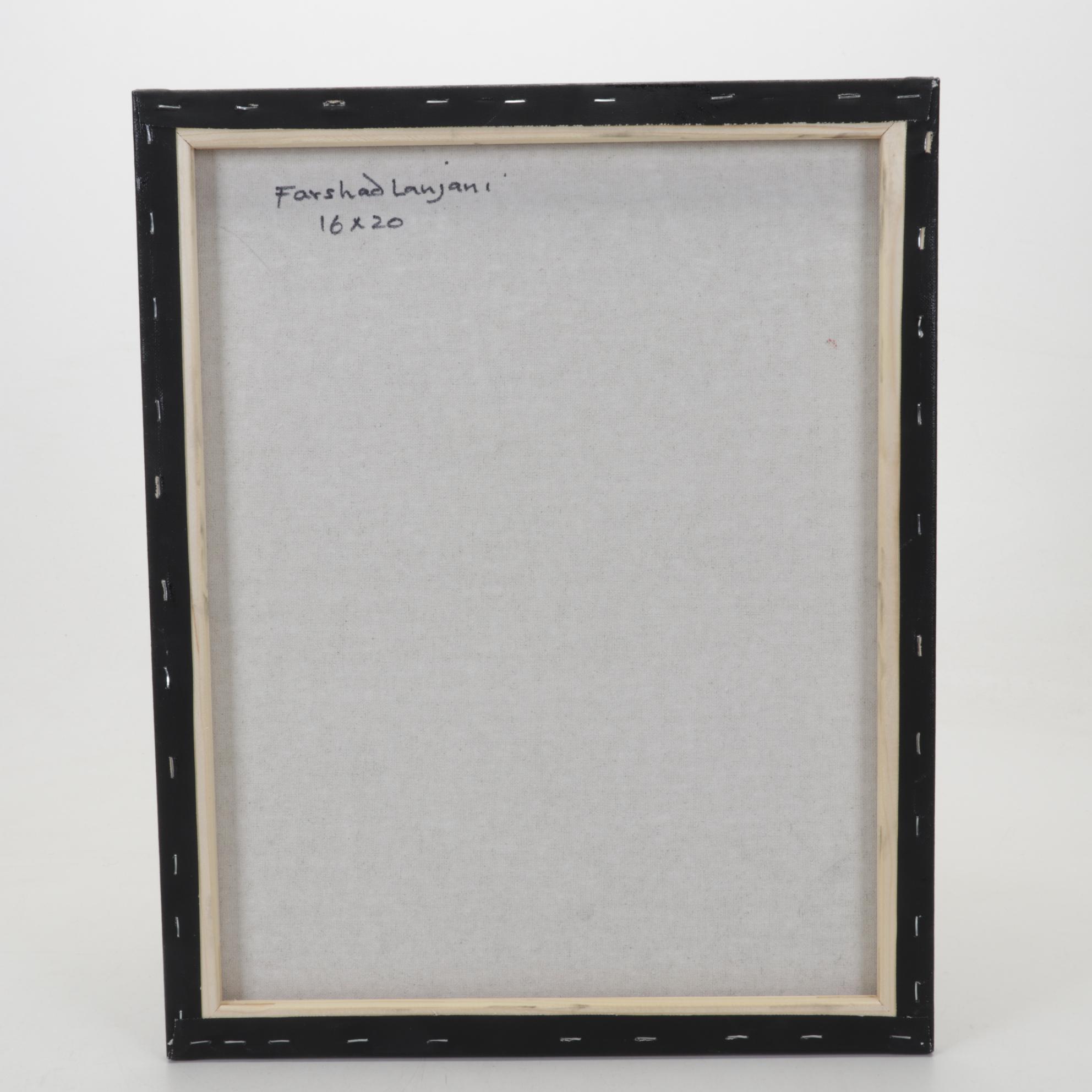 Farshad Lanjani Abstract Acrylic Painting, 21st Century