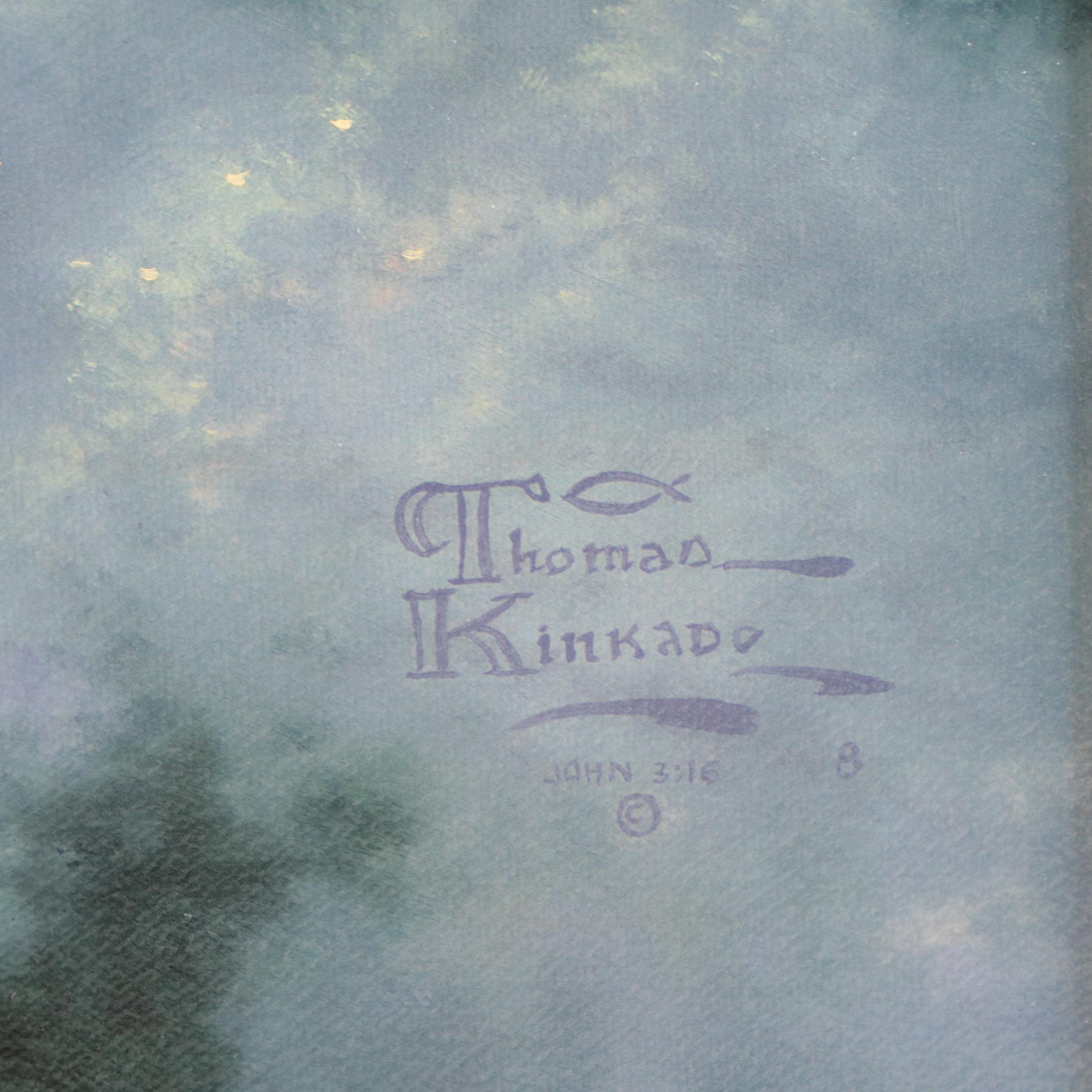 Thomas Kinkade Embellished Offset Lithograph "Perseverance"