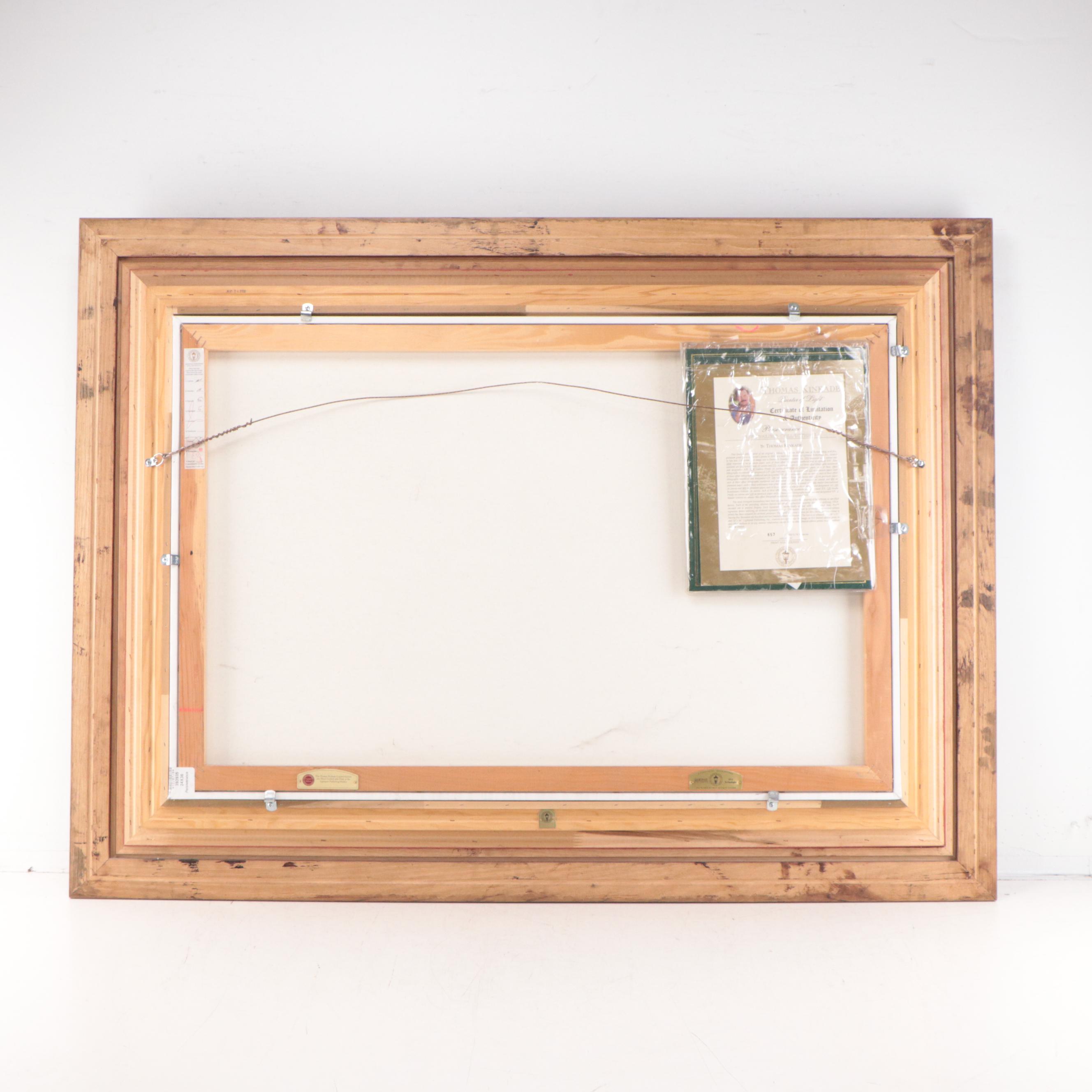 Thomas Kinkade Embellished Offset Lithograph "Perseverance"