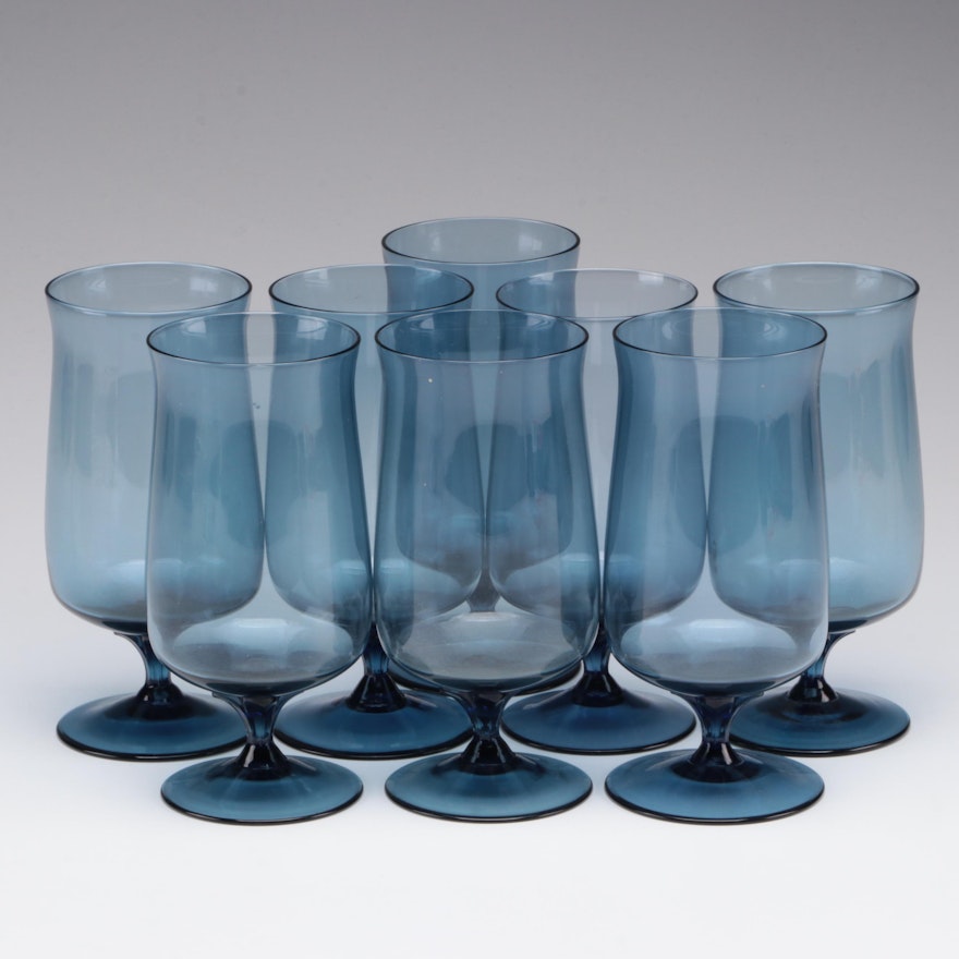 Lenox "Blue Mist" Crystal Iced Tea Glasses, 1974-1985