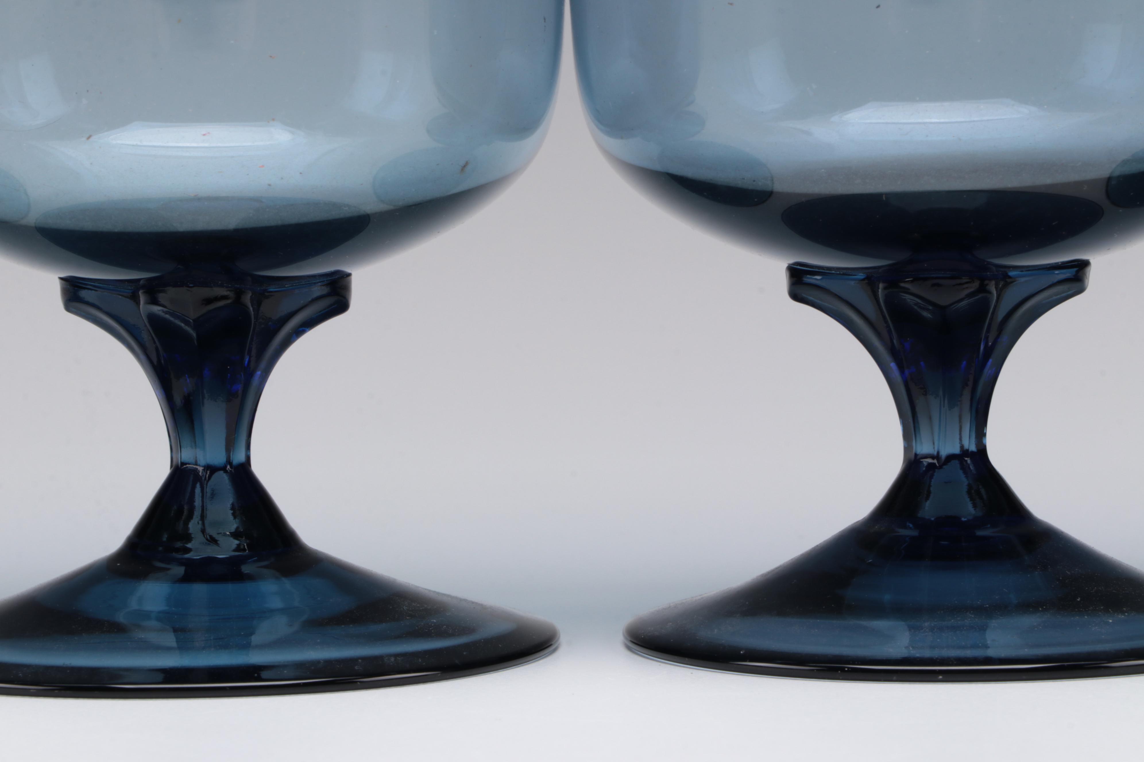 Lenox "Blue Mist" Crystal Iced Tea Glasses, 1974-1985