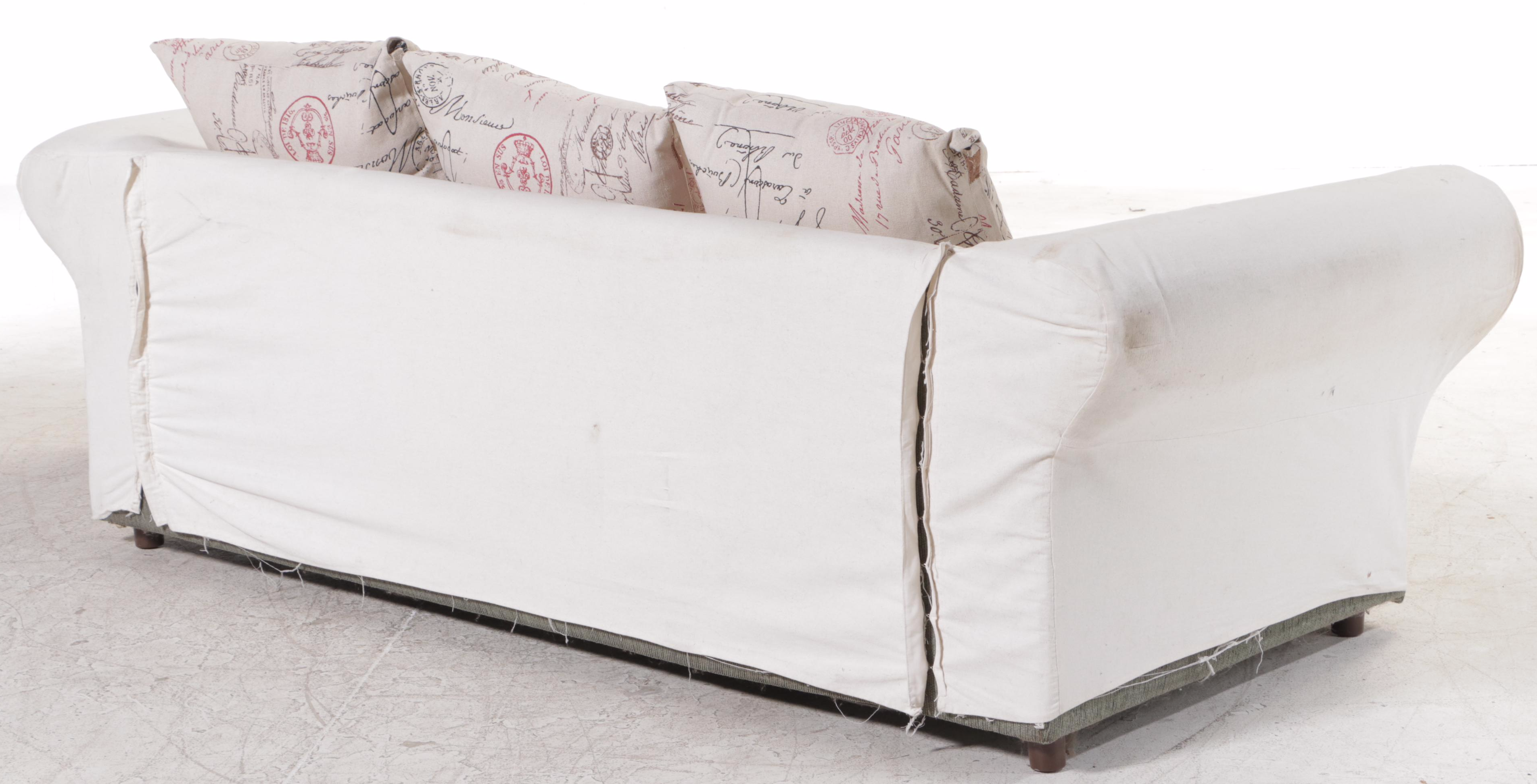 Golden Chair Contemporary Fabric Upholstered Sofa With Slipcover