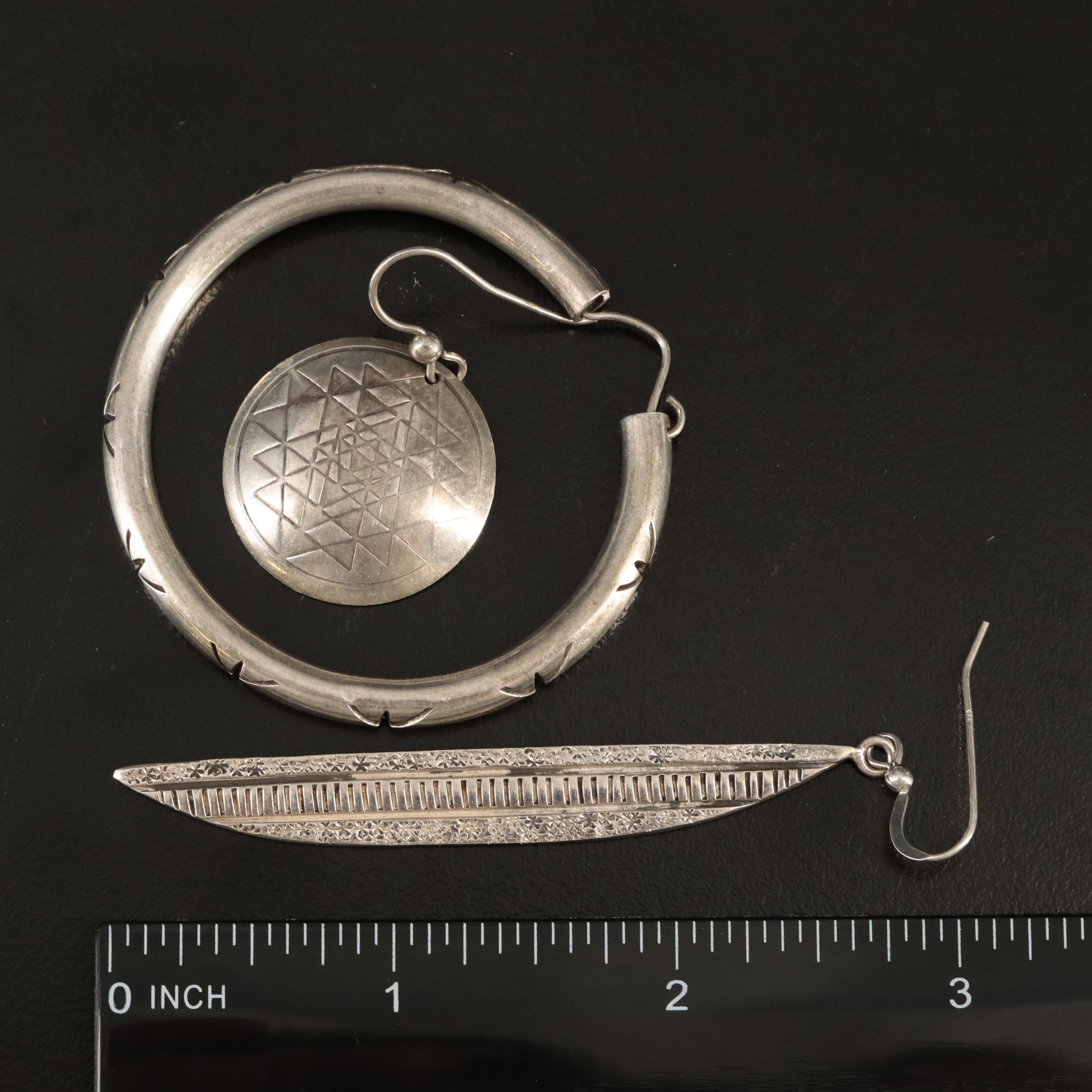 Mexican and Southwestern Featured in Vintage Sterling Earring Collection