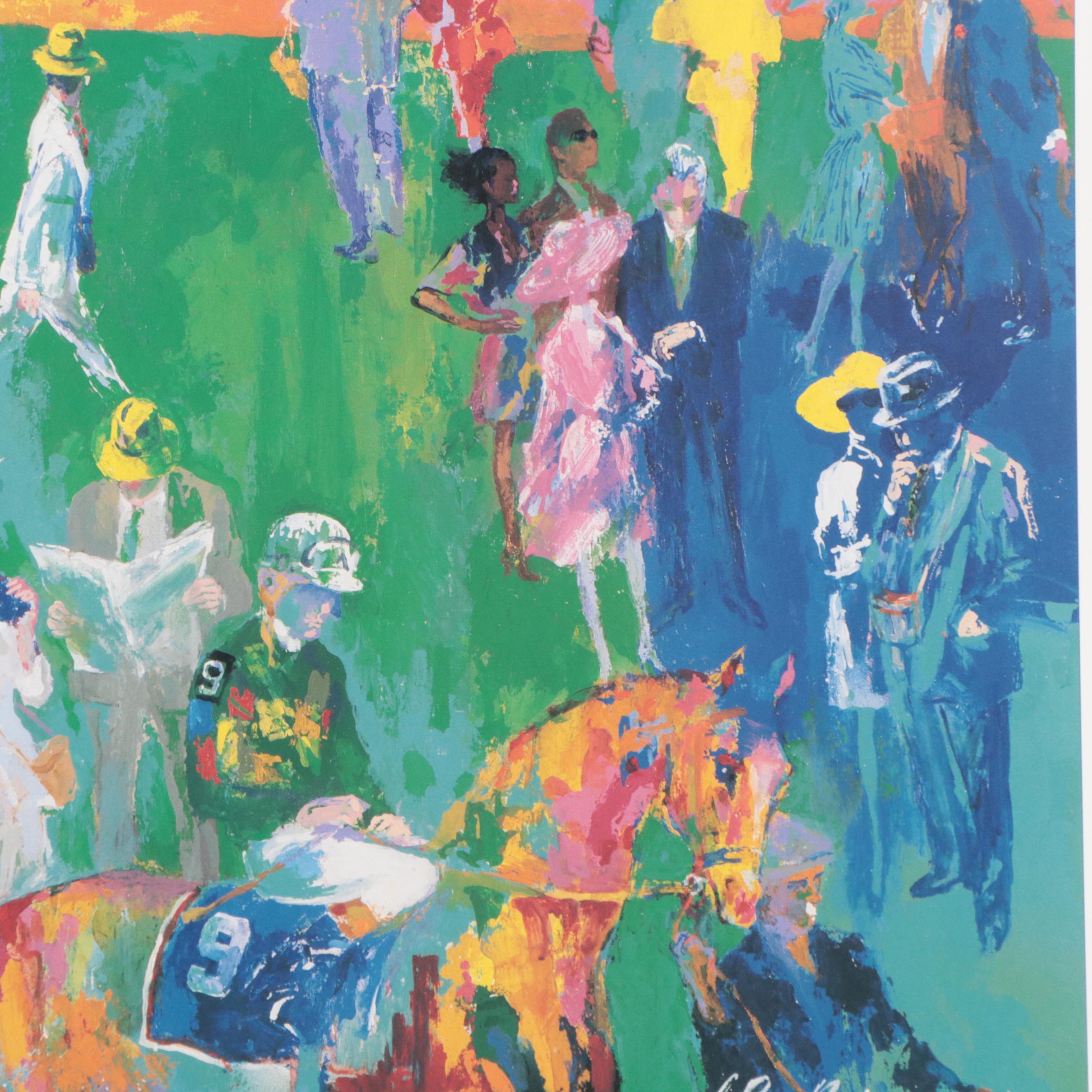LeRoy Neiman "Derby Day Paddock" 123rd Kentucky Derby Offset Lithograph, 1997