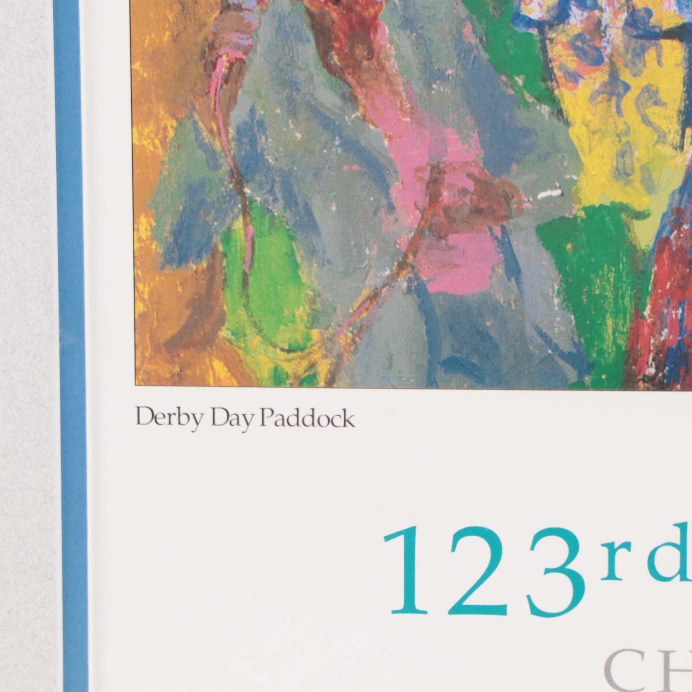LeRoy Neiman "Derby Day Paddock" 123rd Kentucky Derby Offset Lithograph, 1997