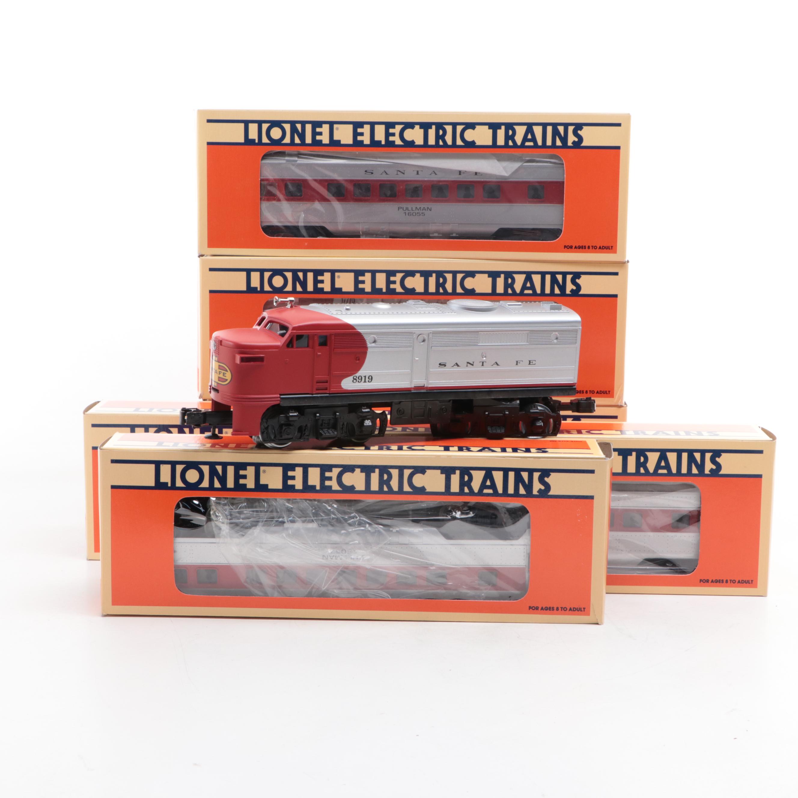 Lionel Santa Fe Alco A-Unit with Passenger and Observation Cars