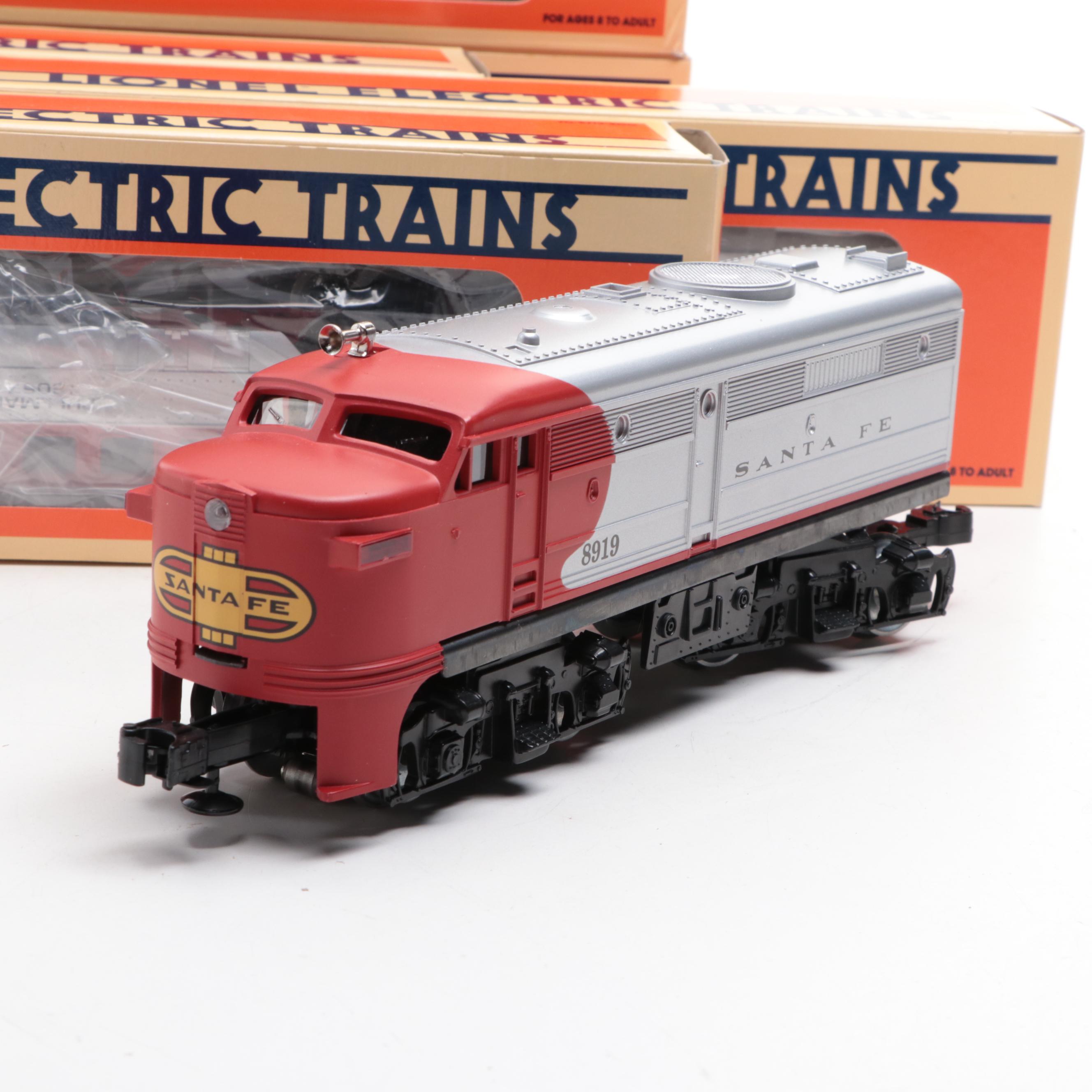 Lionel Santa Fe Alco A-Unit with Passenger and Observation Cars