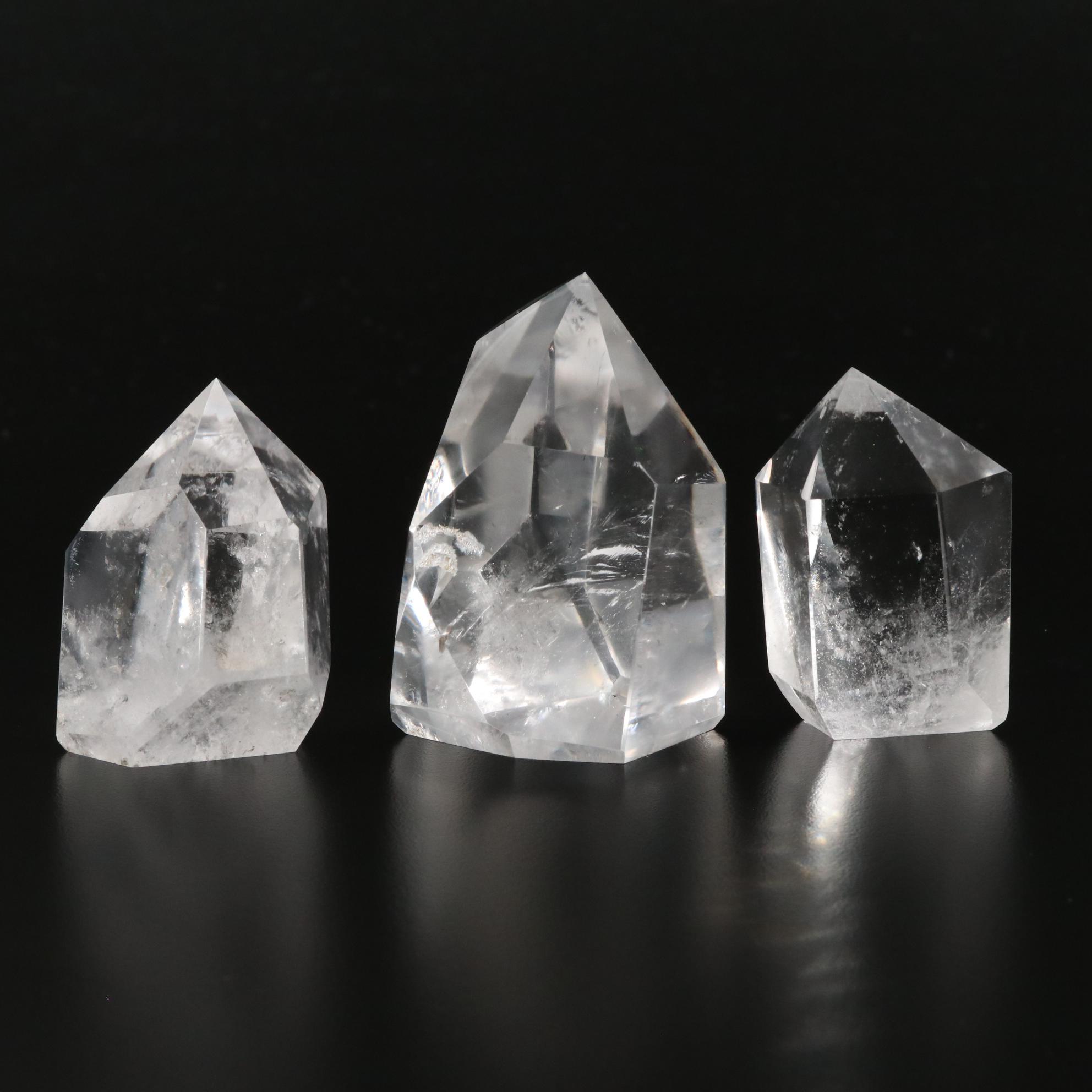 Rock Crystal Quartz Crystal Specimens