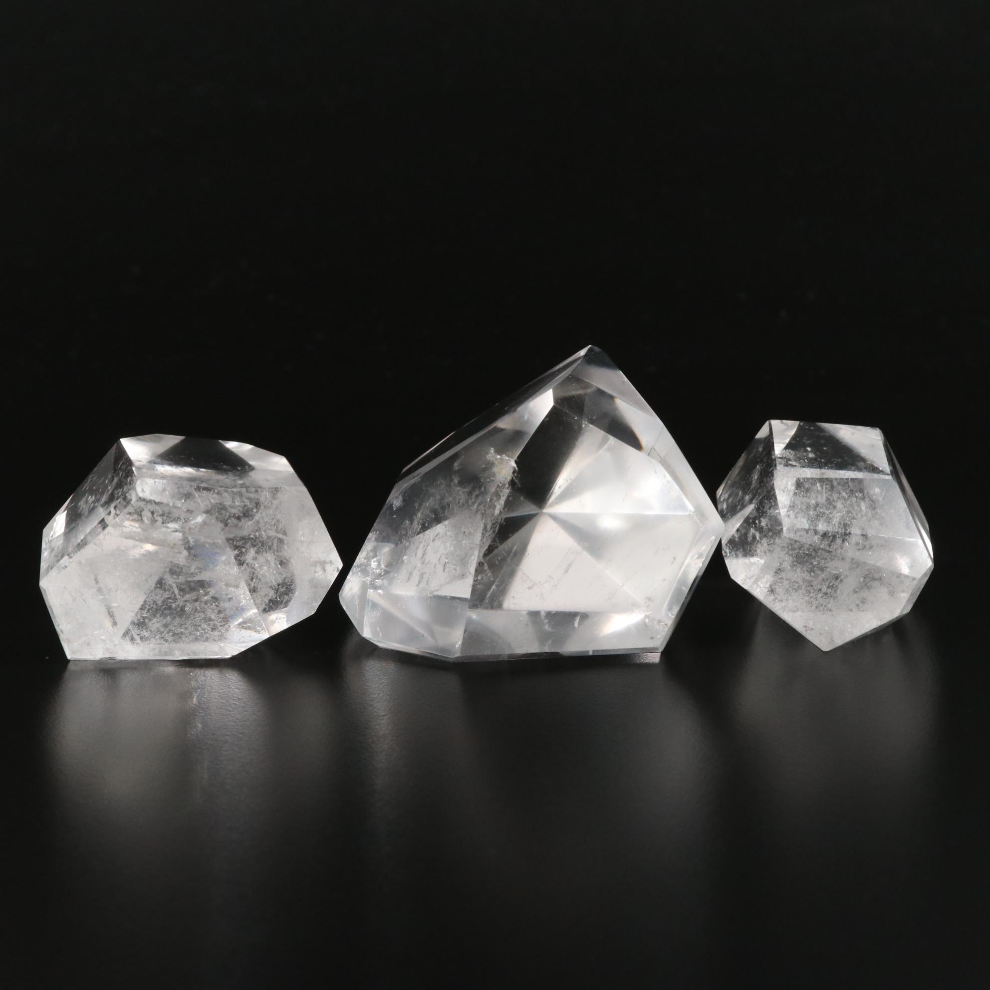 Rock Crystal Quartz Crystal Specimens
