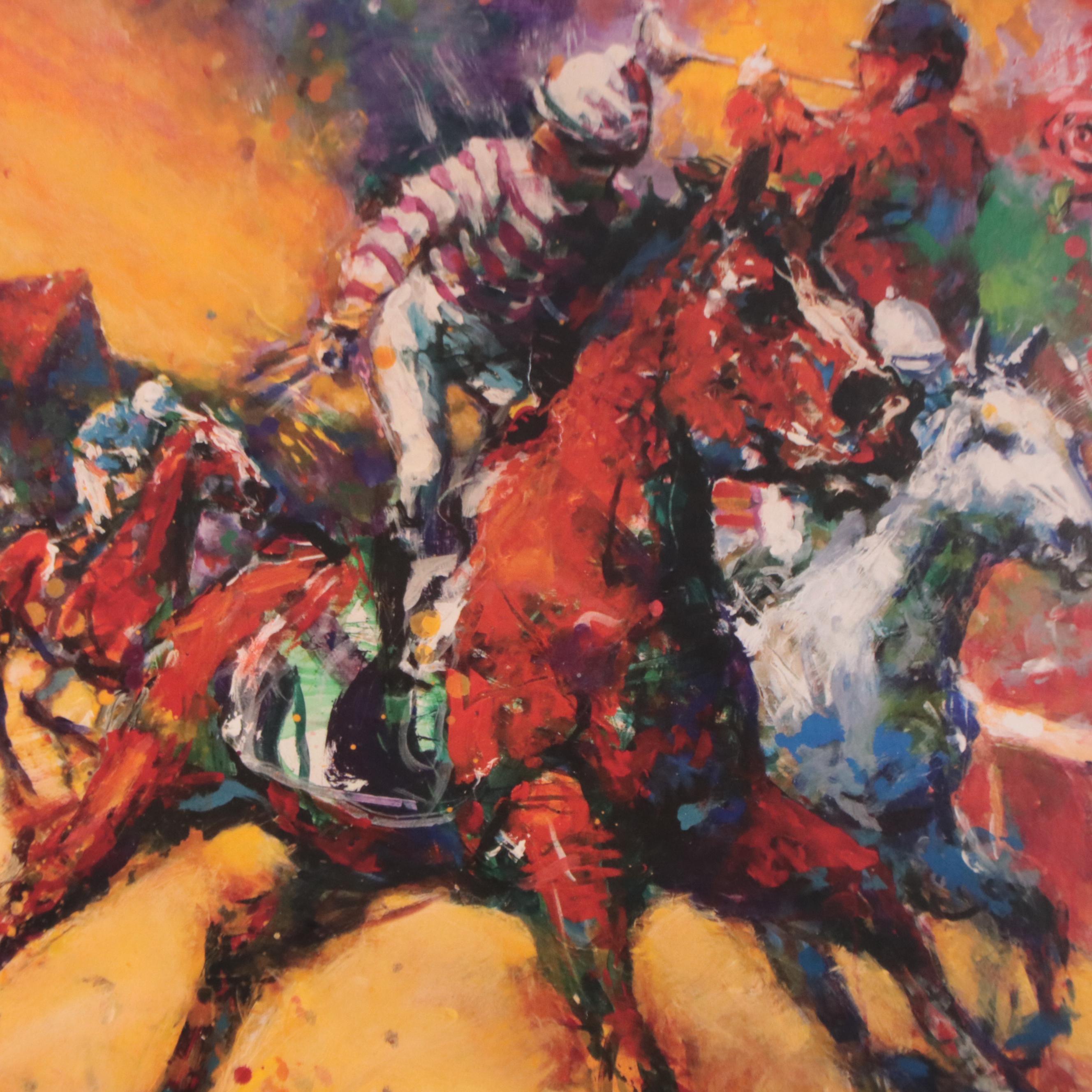 Kentucky Derby 2014 Offset Lithograph Poster After Susan Easton Burns