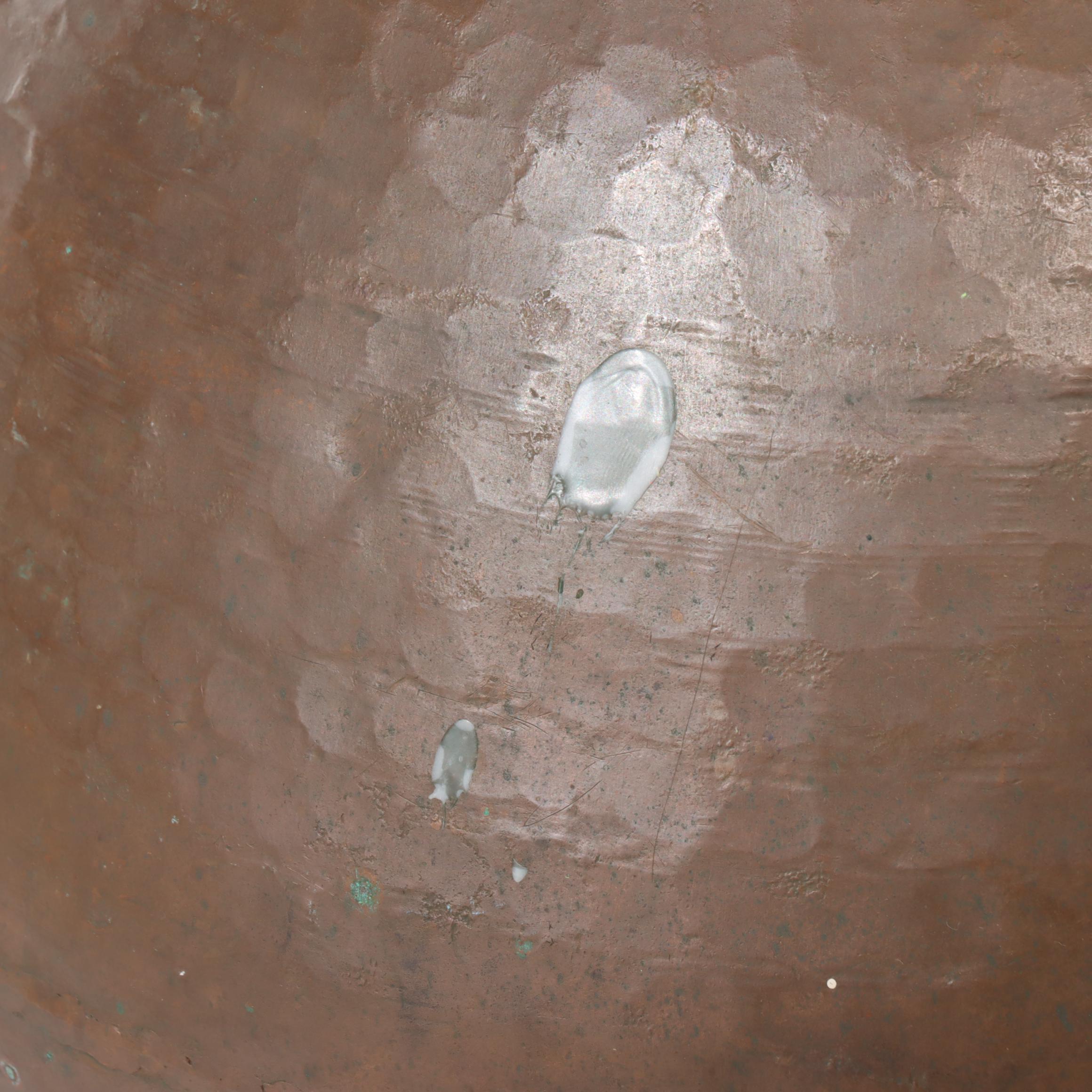 Pier 1 Impots Brass-Mounted and Hammered Copper Urn