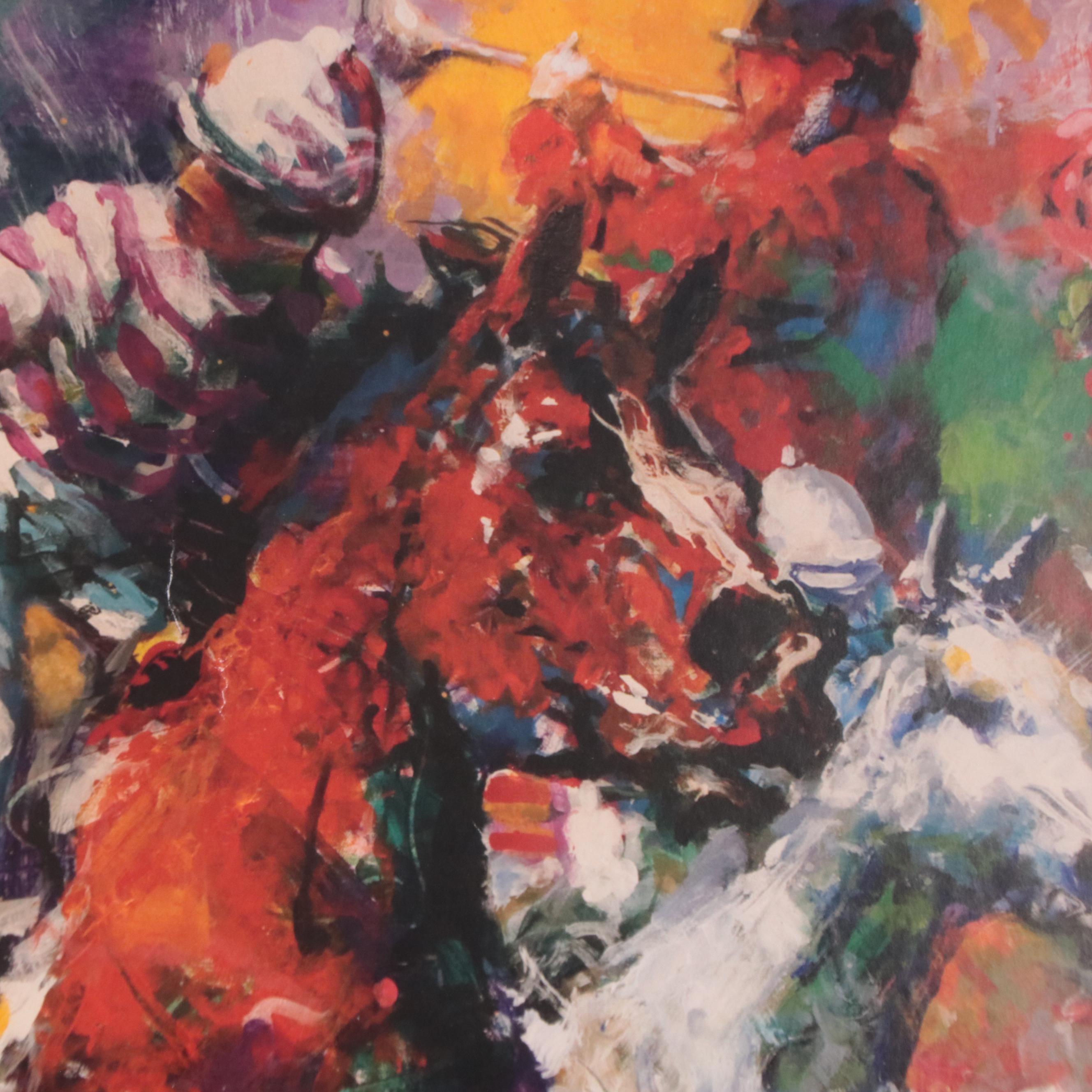 Kentucky Derby 2014 Offset Lithograph Poster After Susan Easton Burns