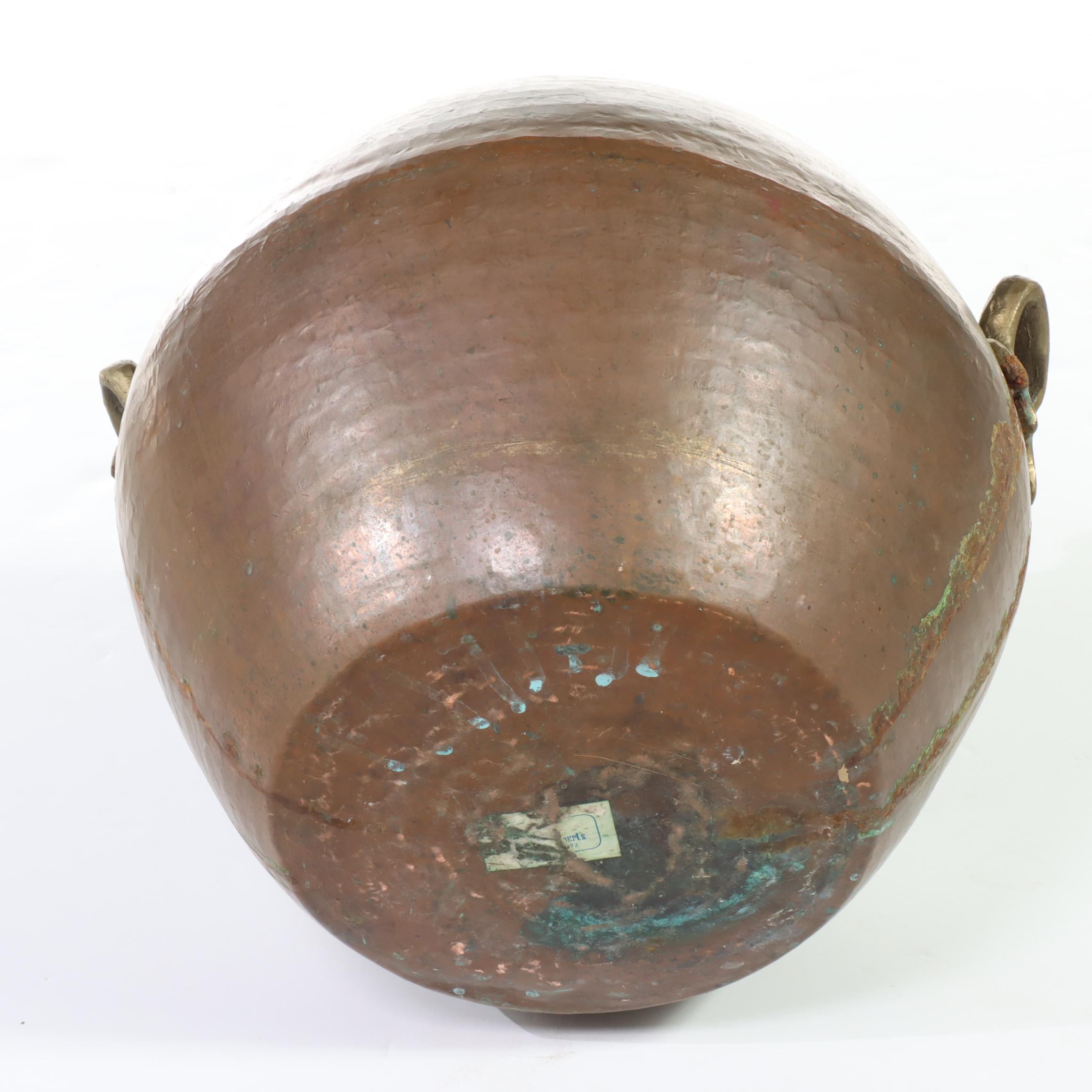 Pier 1 Impots Brass-Mounted and Hammered Copper Urn