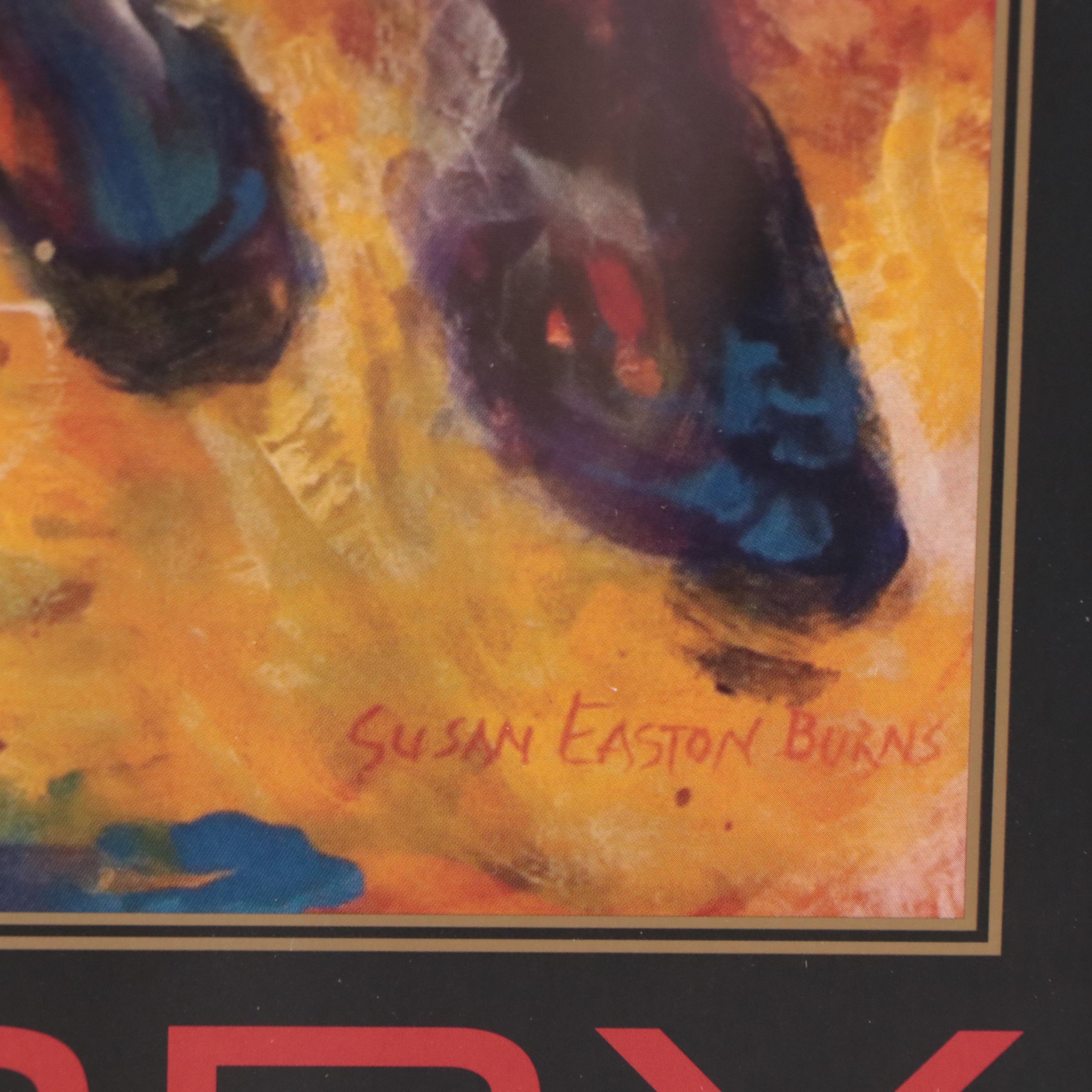 Kentucky Derby 2014 Offset Lithograph Poster After Susan Easton Burns