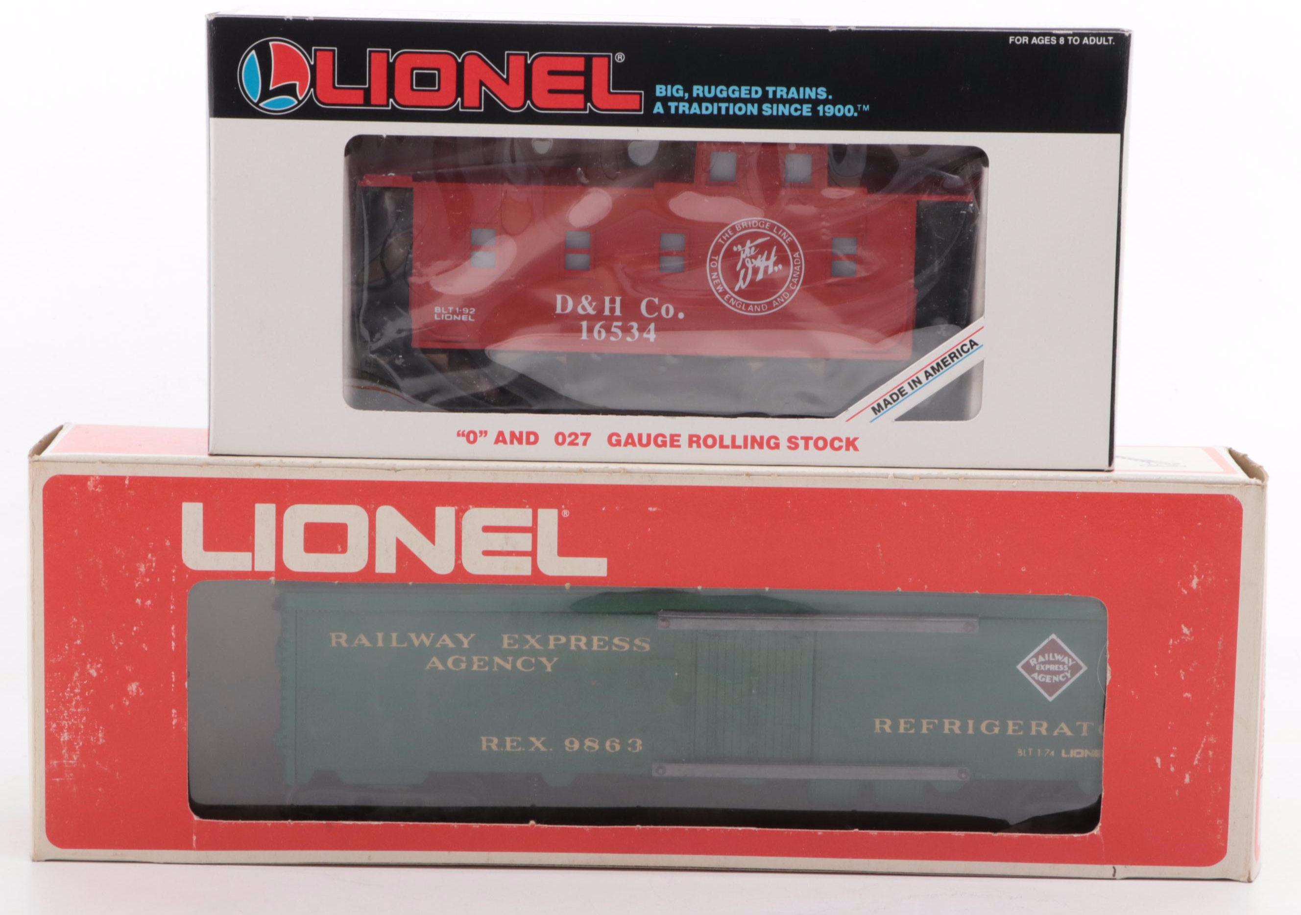 Lionel Trains Delaware and Hudson Locomotive and Tender Car with Caboose, More