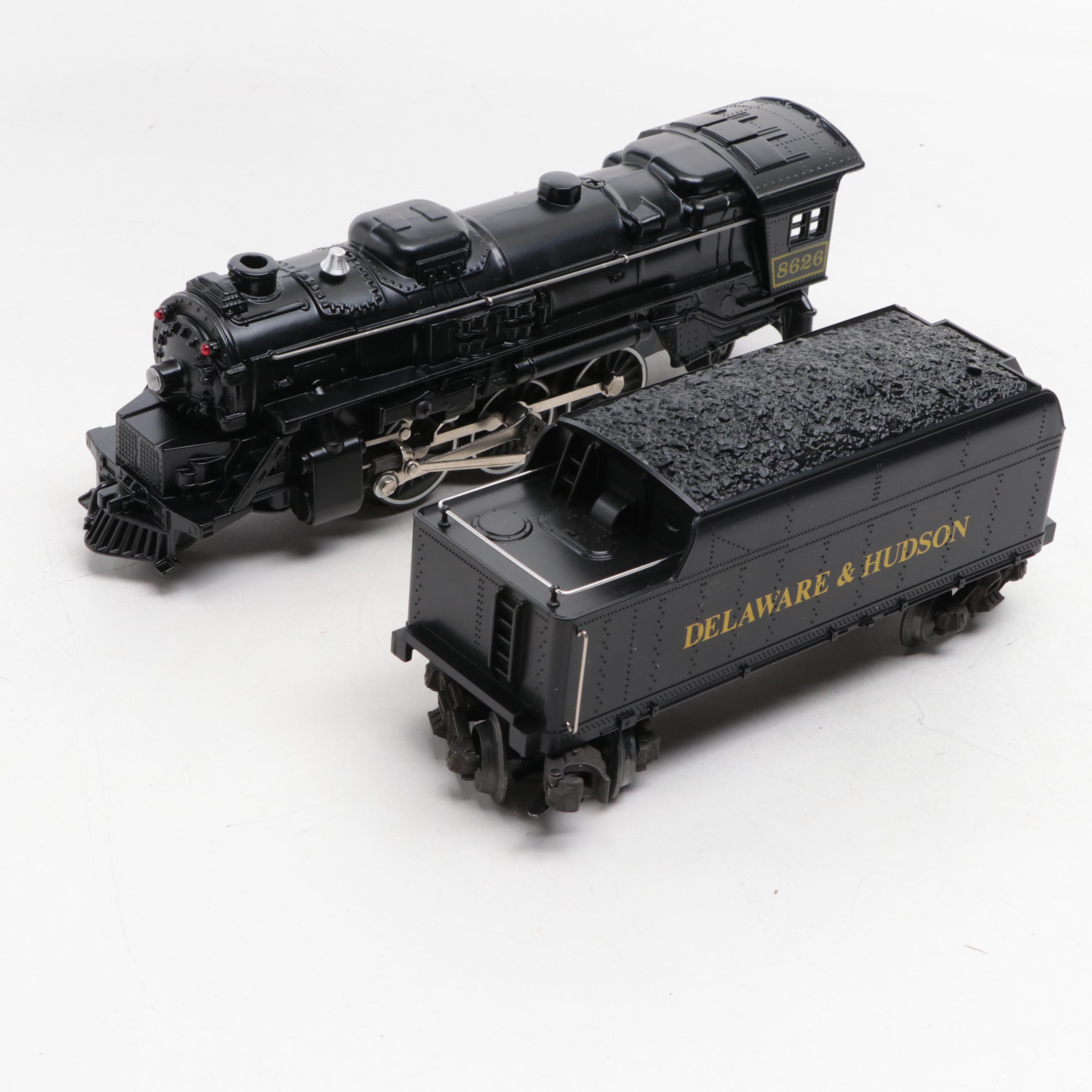 Lionel Trains Delaware and Hudson Locomotive and Tender Car with Caboose, More