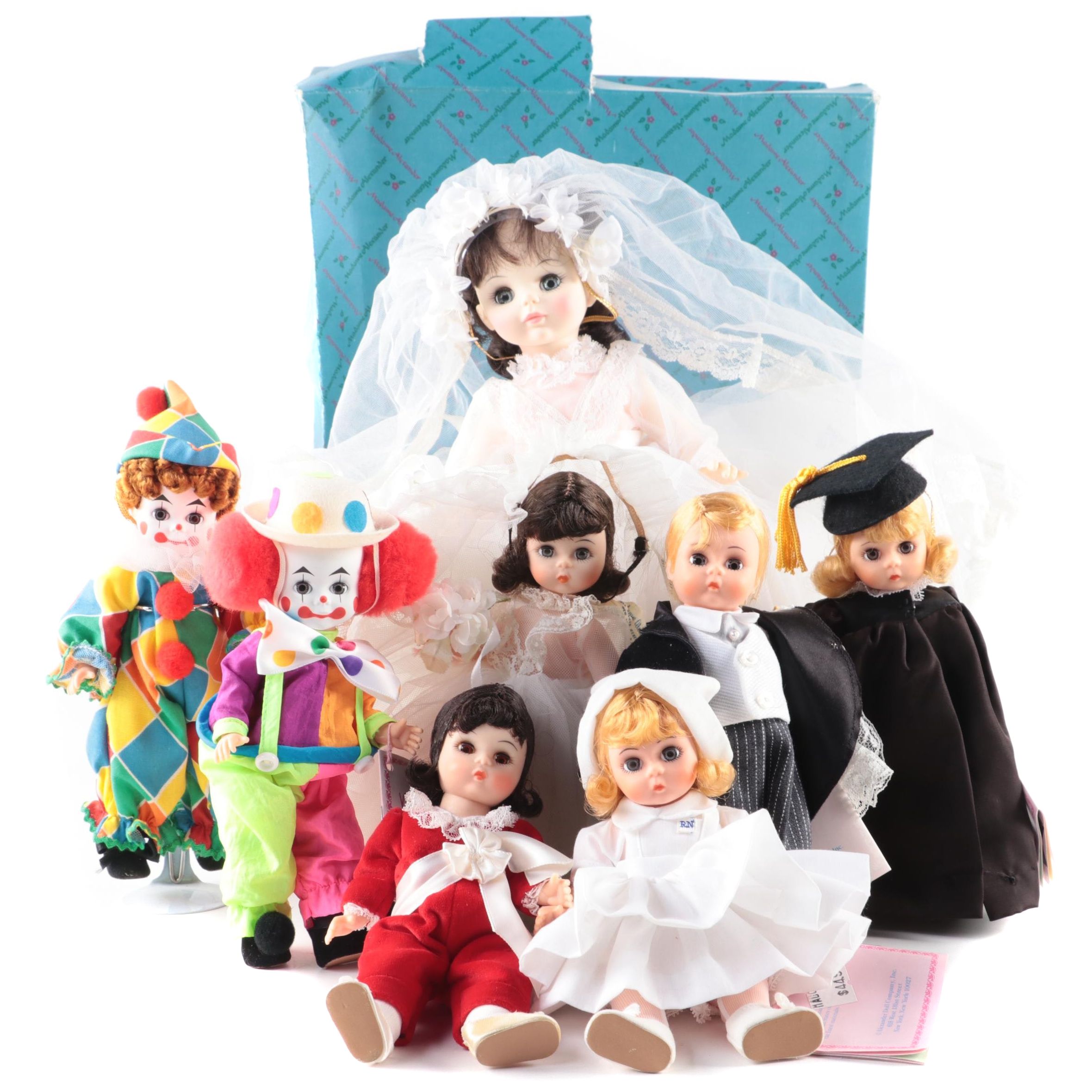 Madame Alexander "Bride" and Other Dolls