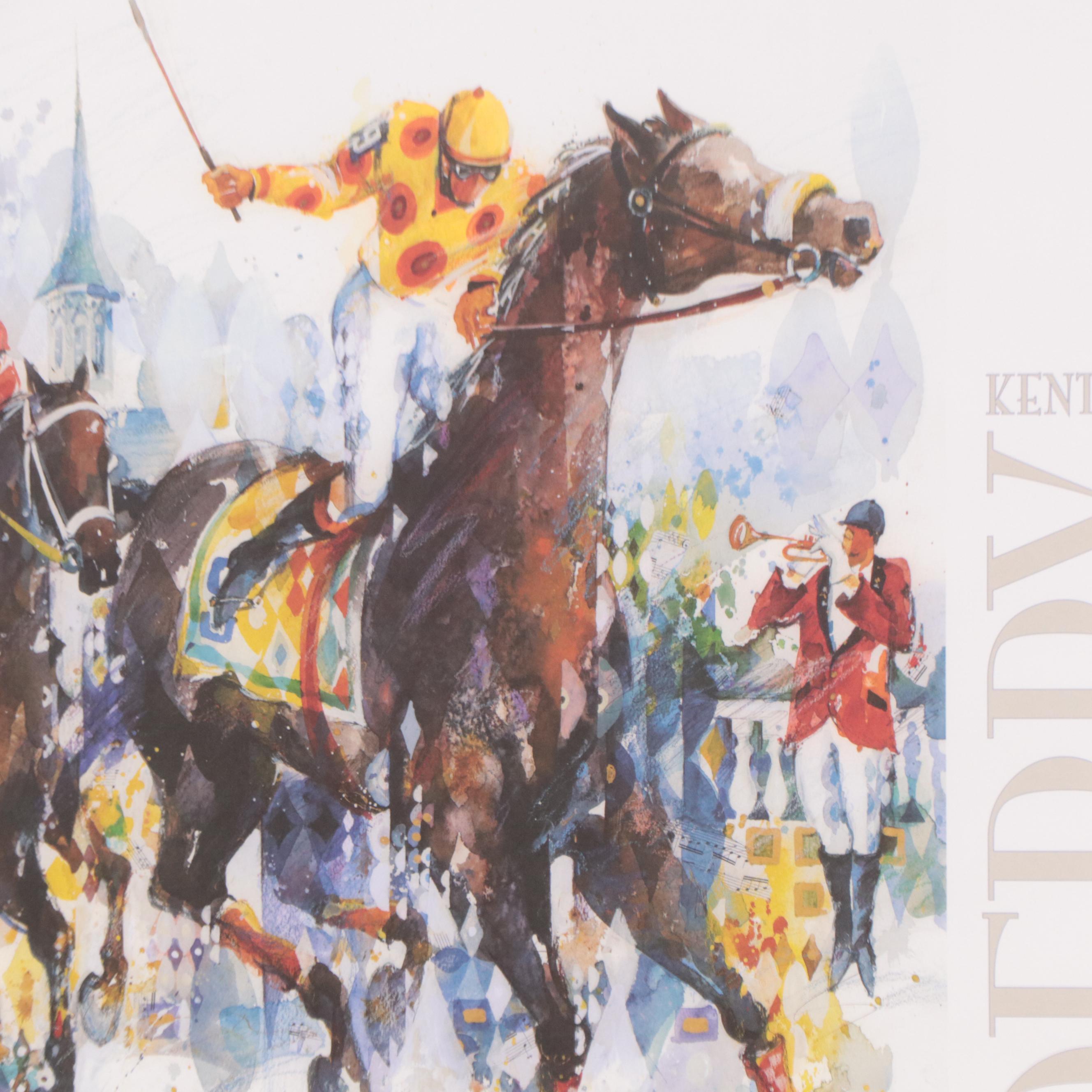 Kentucky Derby 2007 Offset Lithograph Poster After Misha Lenn