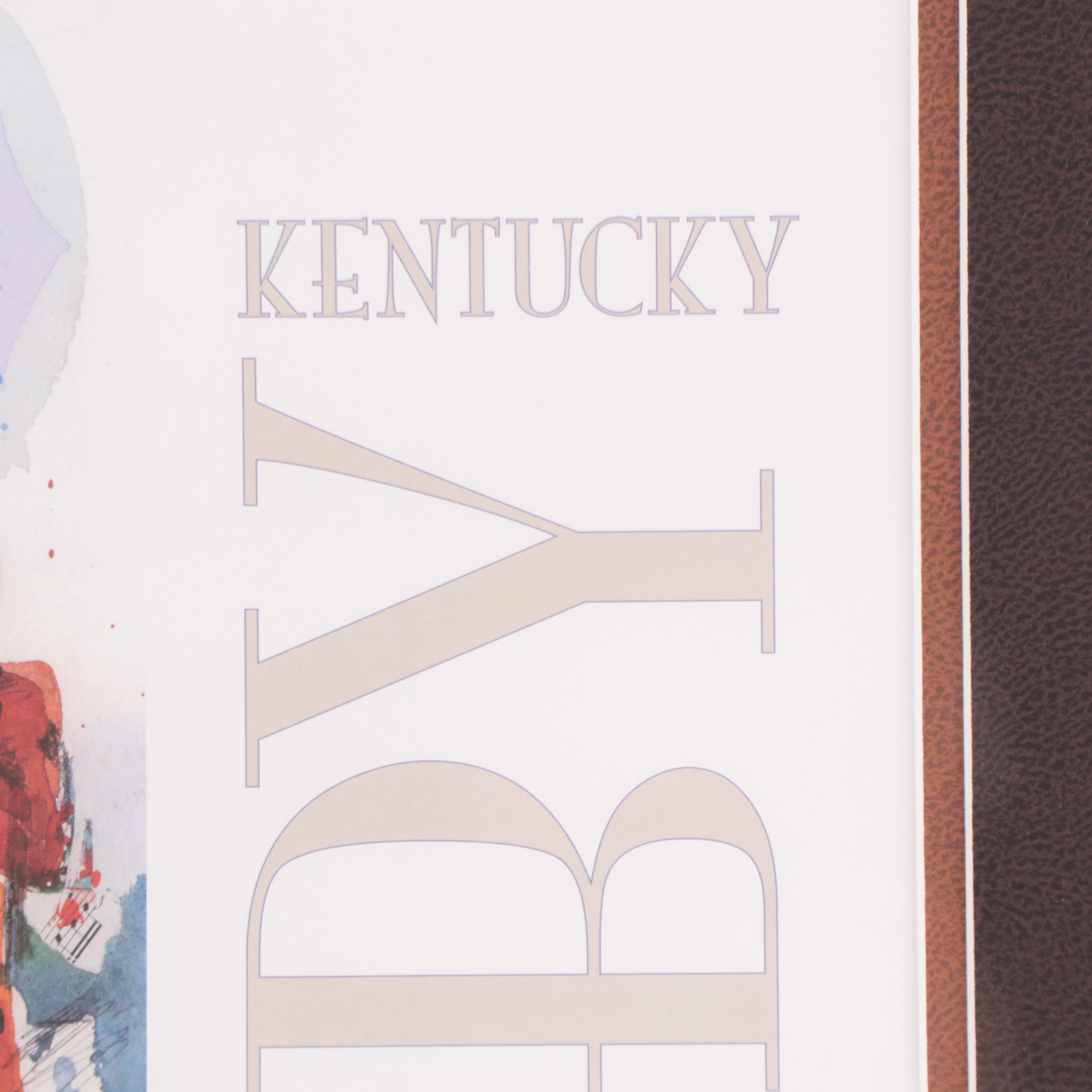 Kentucky Derby 2007 Offset Lithograph Poster After Misha Lenn