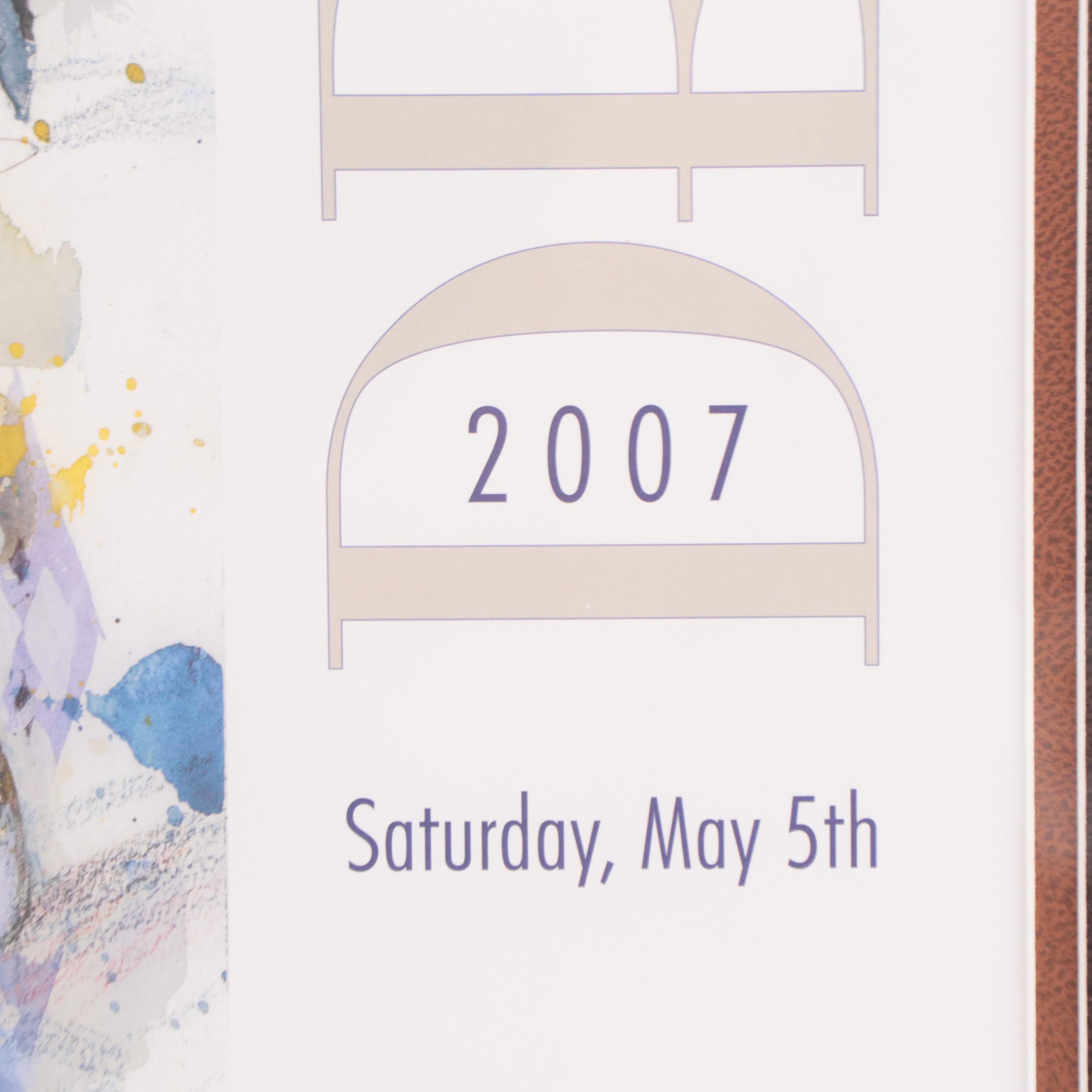 Kentucky Derby 2007 Offset Lithograph Poster After Misha Lenn