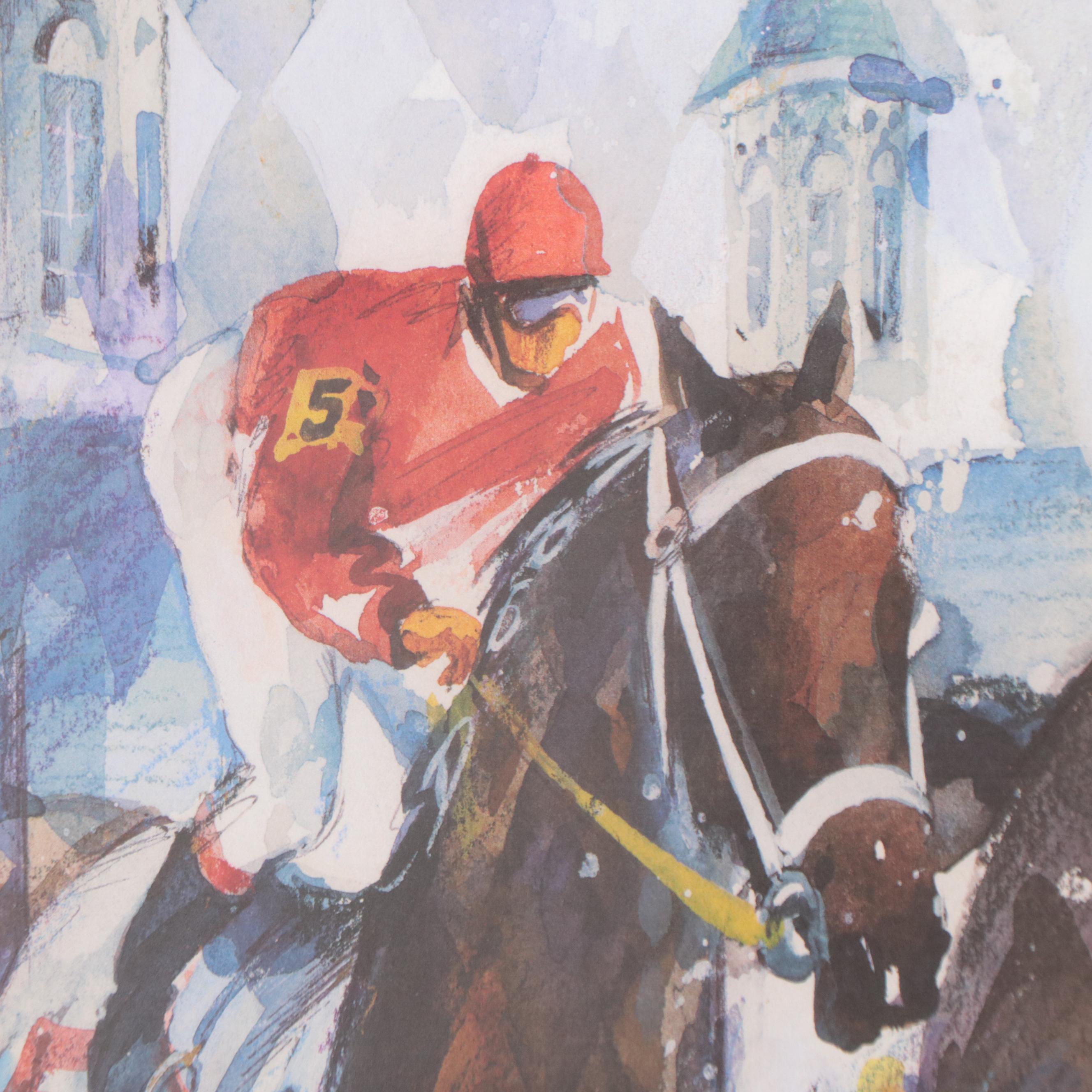 Kentucky Derby 2007 Offset Lithograph Poster After Misha Lenn