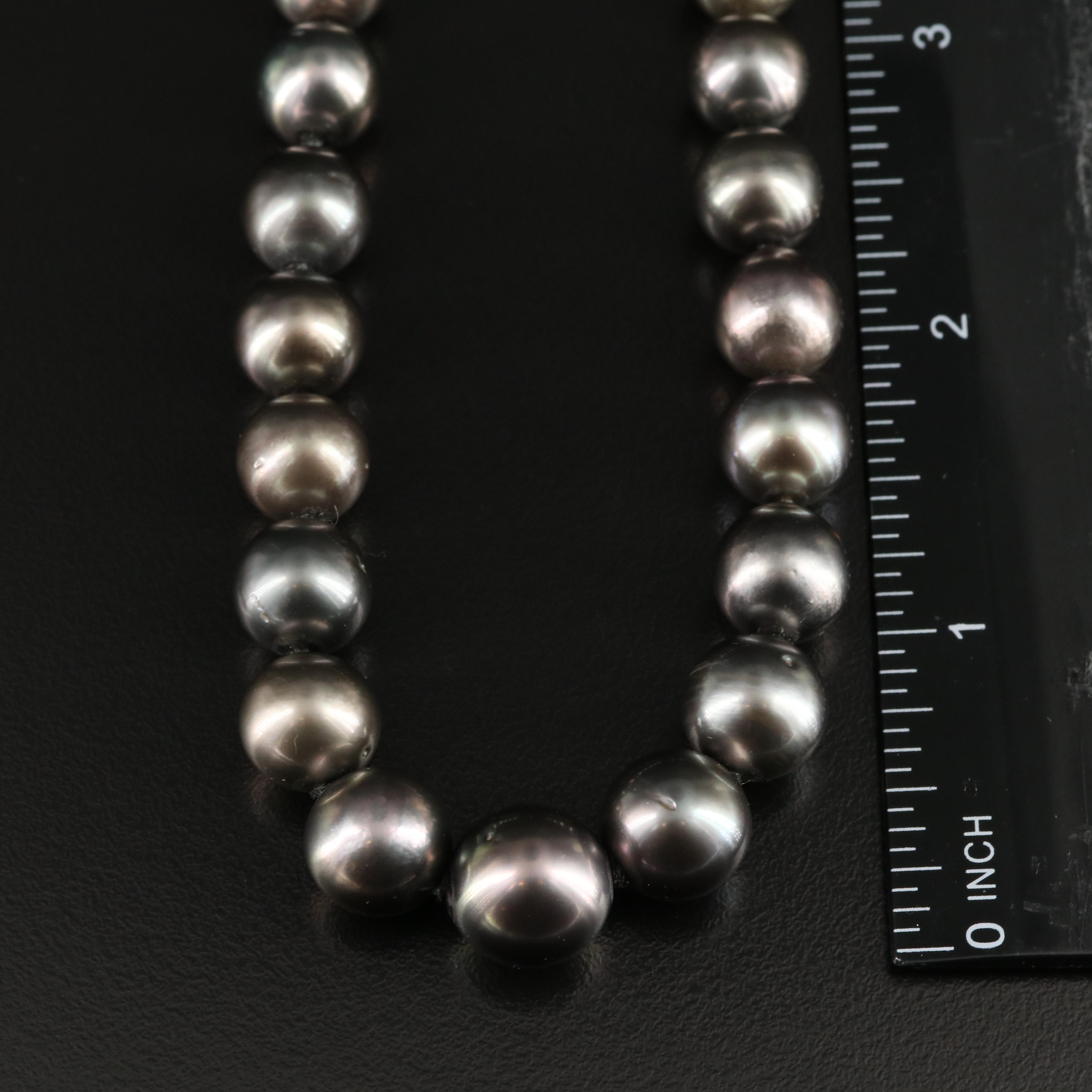 Mikimoto Graduated Pearl Necklace with 18K and Diamond Clasp