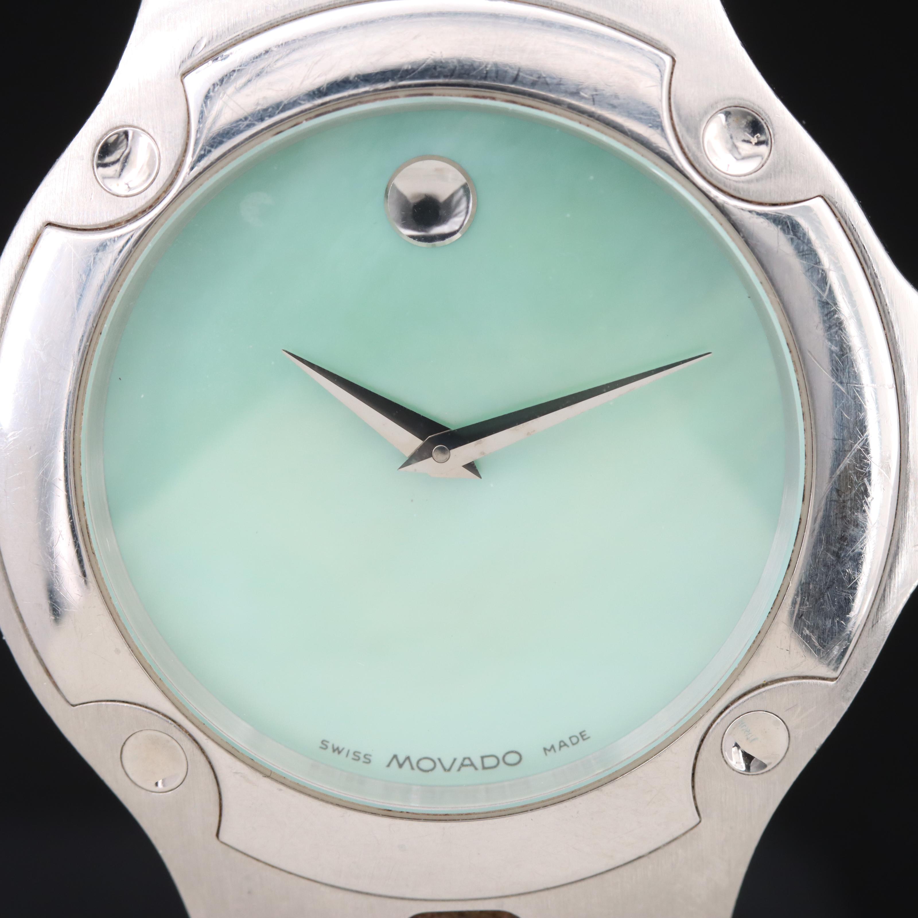 Movado Seafoam Mother-of-Pearl Dial Watch