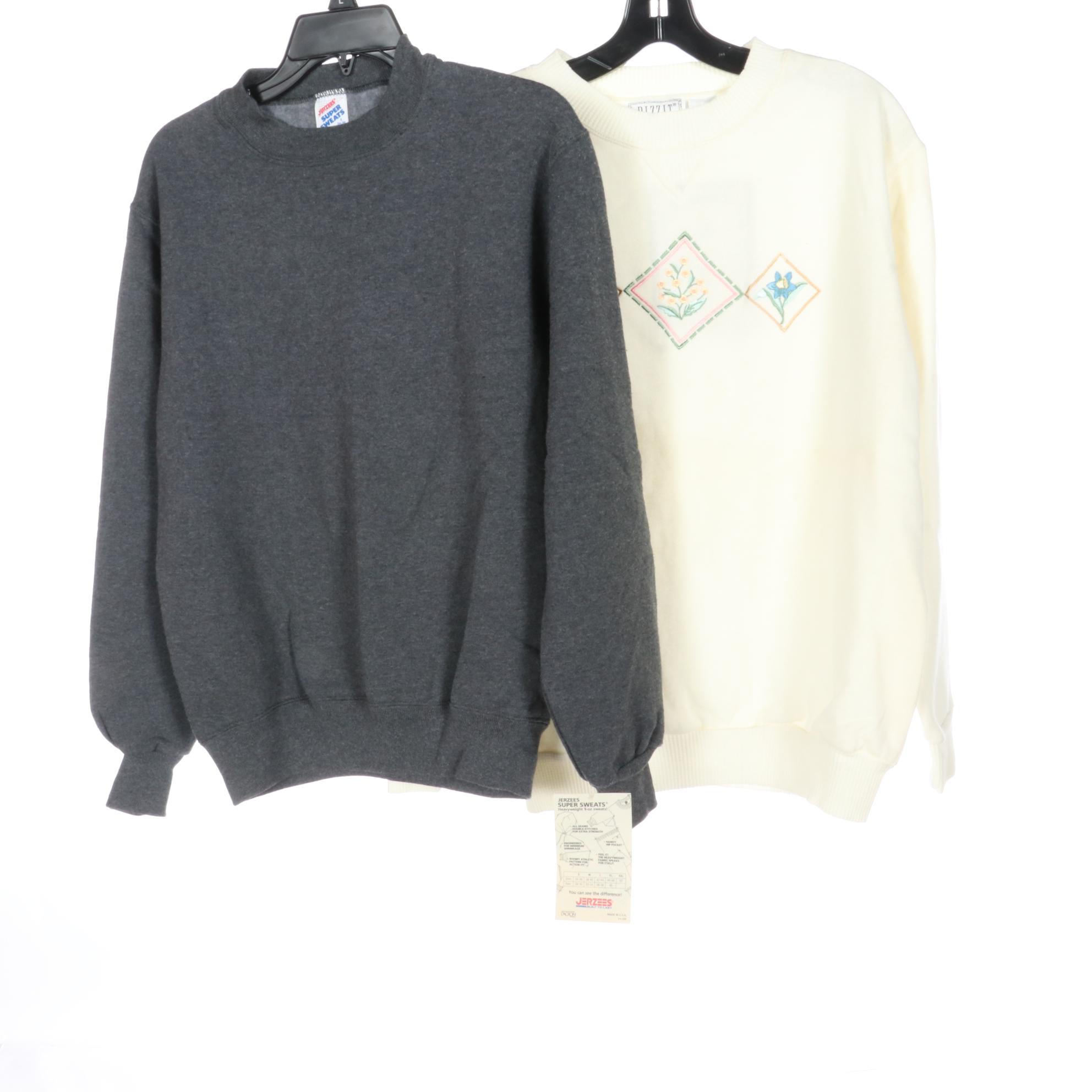 Jimmy'z Denim Shorts with Jerzees, Bizzit, and Limited Too Sweatshirts