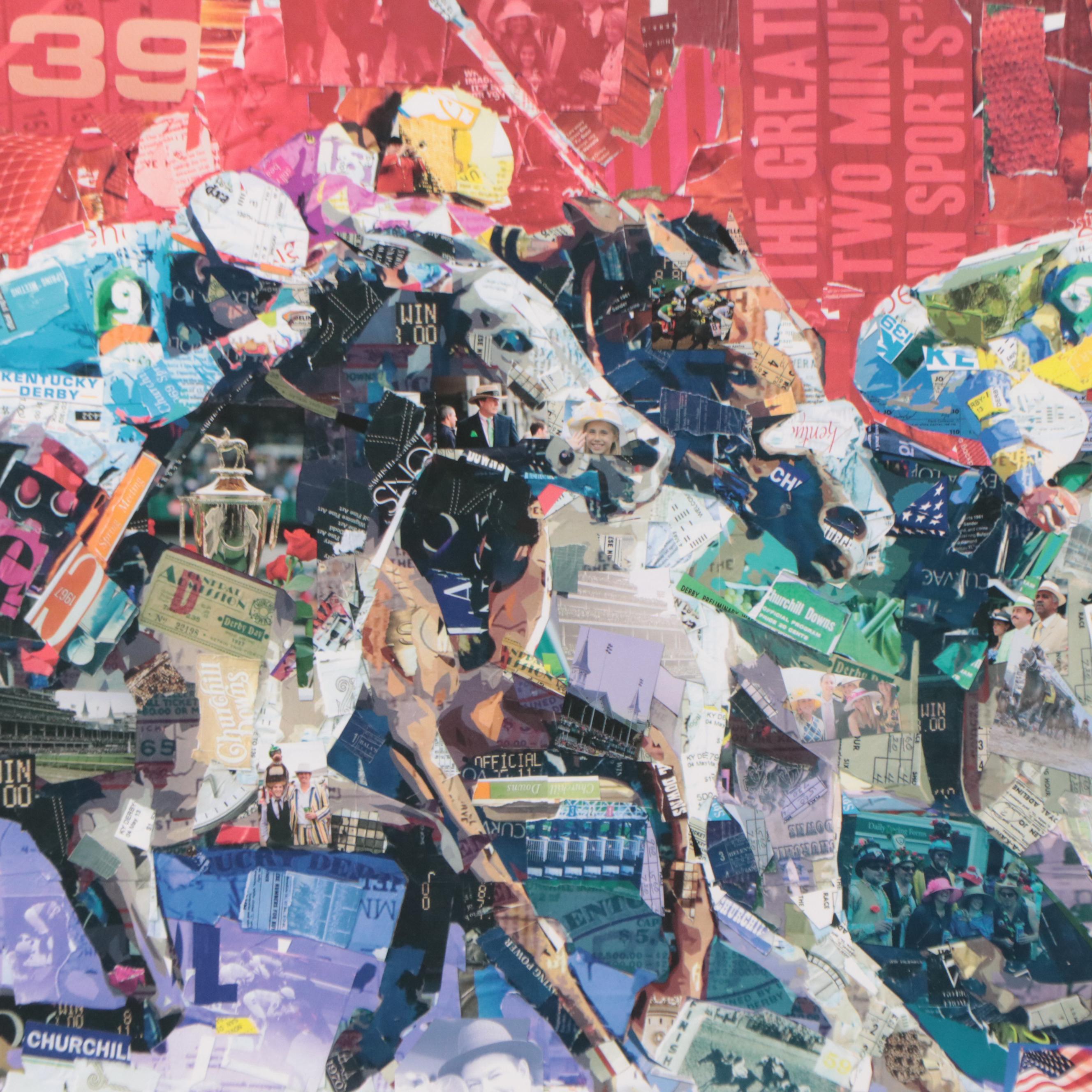 Kentucky Derby 2013 Offset Lithograph Poster After Derek Gores
