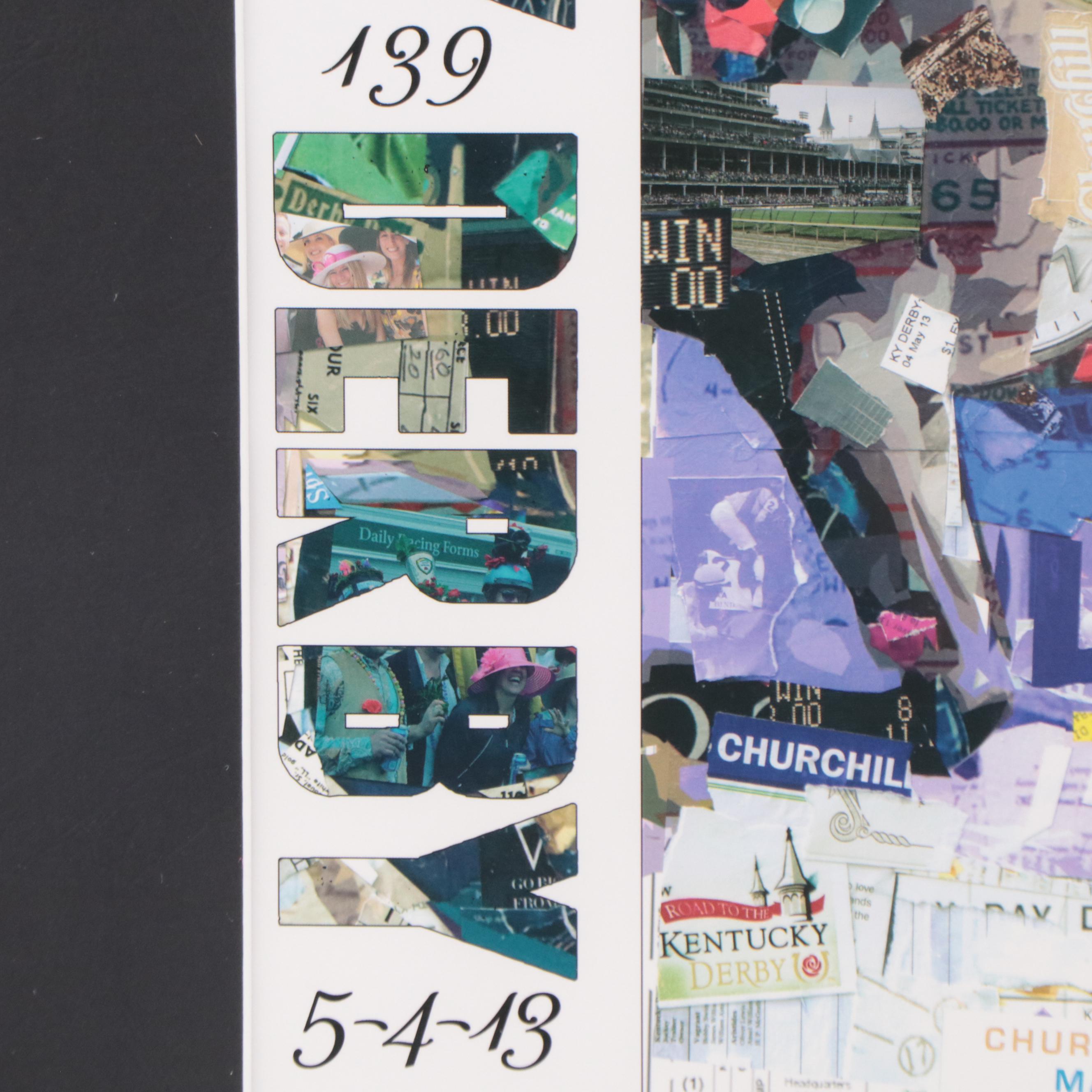 Kentucky Derby 2013 Offset Lithograph Poster After Derek Gores