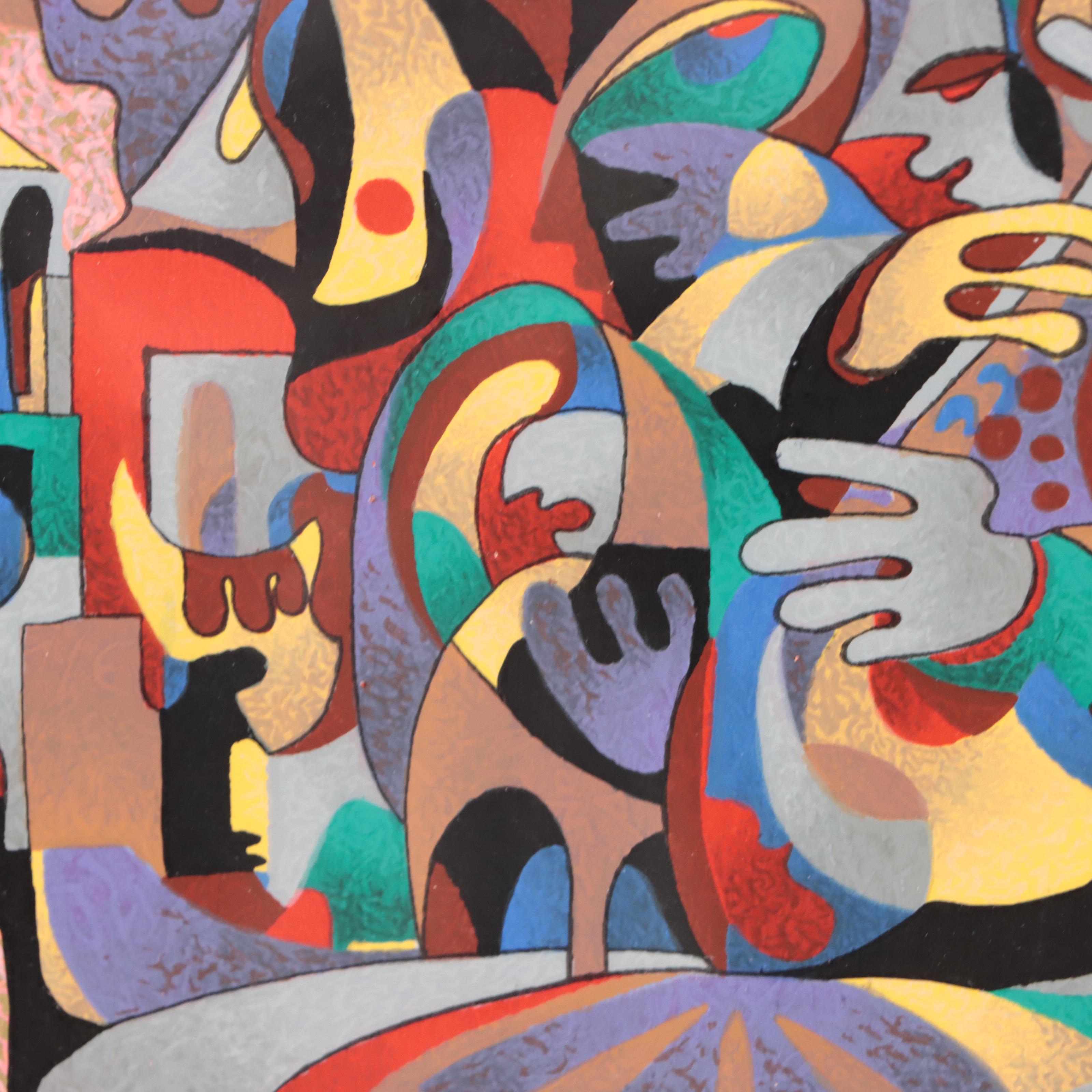 Anatole Krasnyansky Serigraph "Sound of the City," 2002