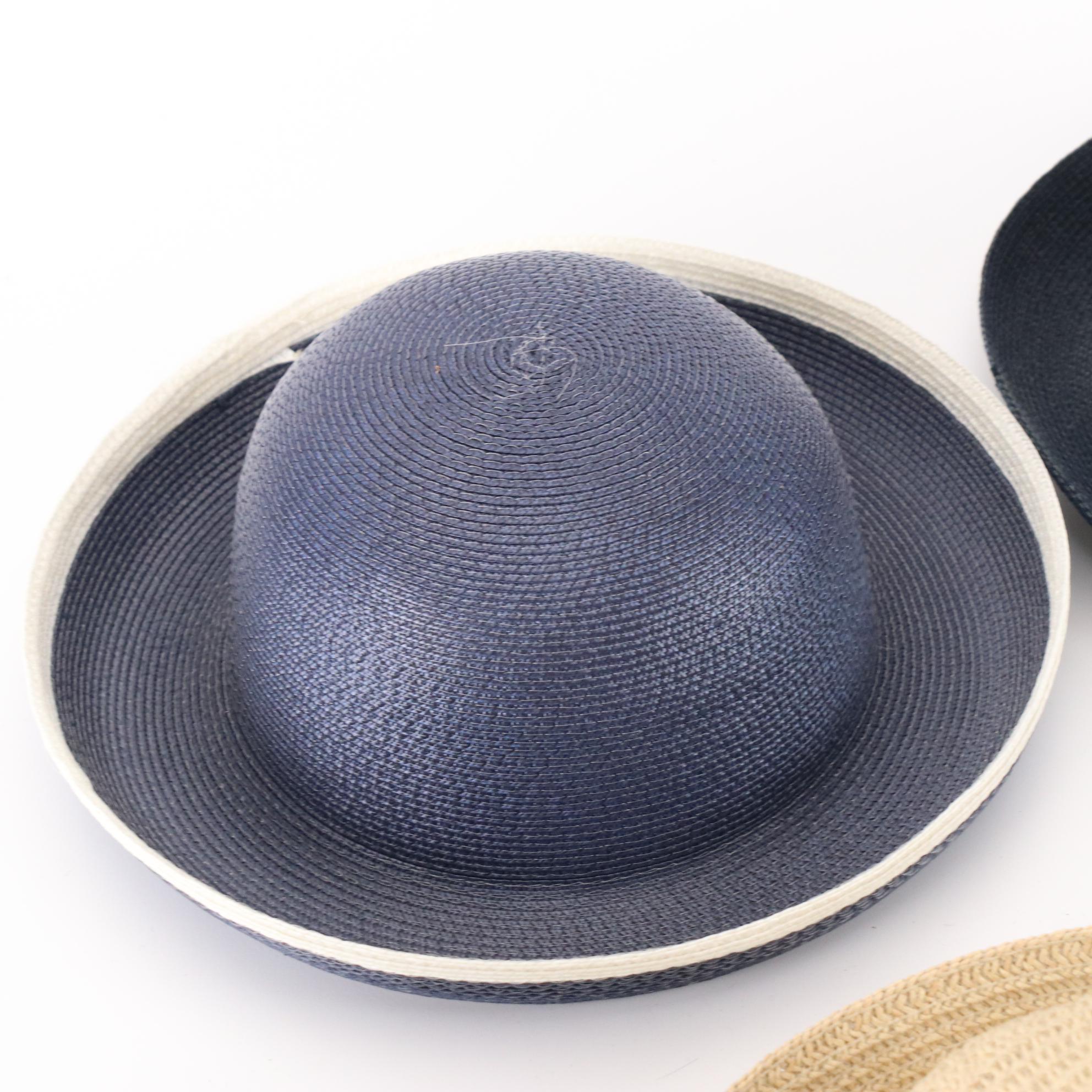 Frisco Bay Foldable Cloche with Betmar, Arlin, and More Woven Kettle Brim Hats