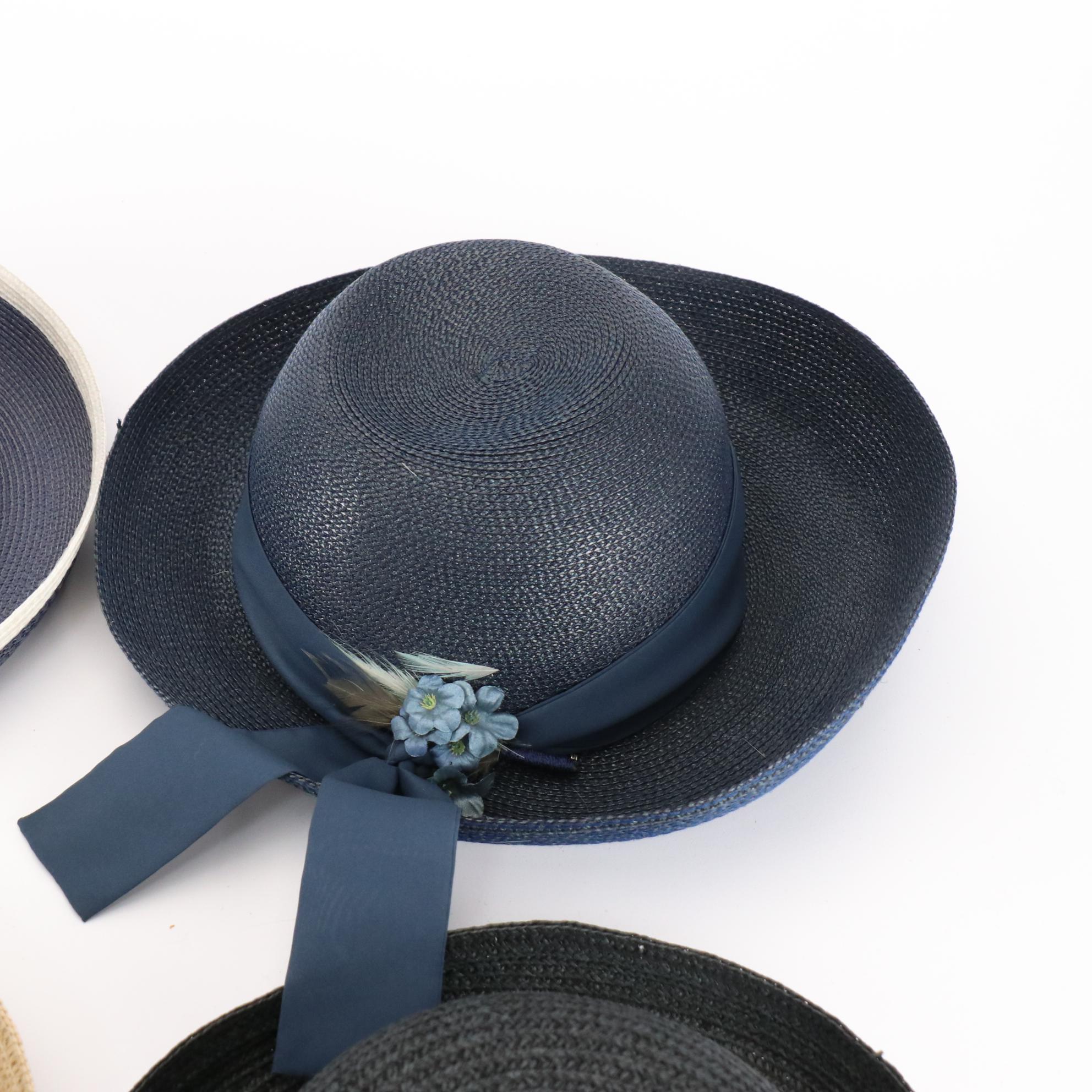 Frisco Bay Foldable Cloche with Betmar, Arlin, and More Woven Kettle Brim Hats