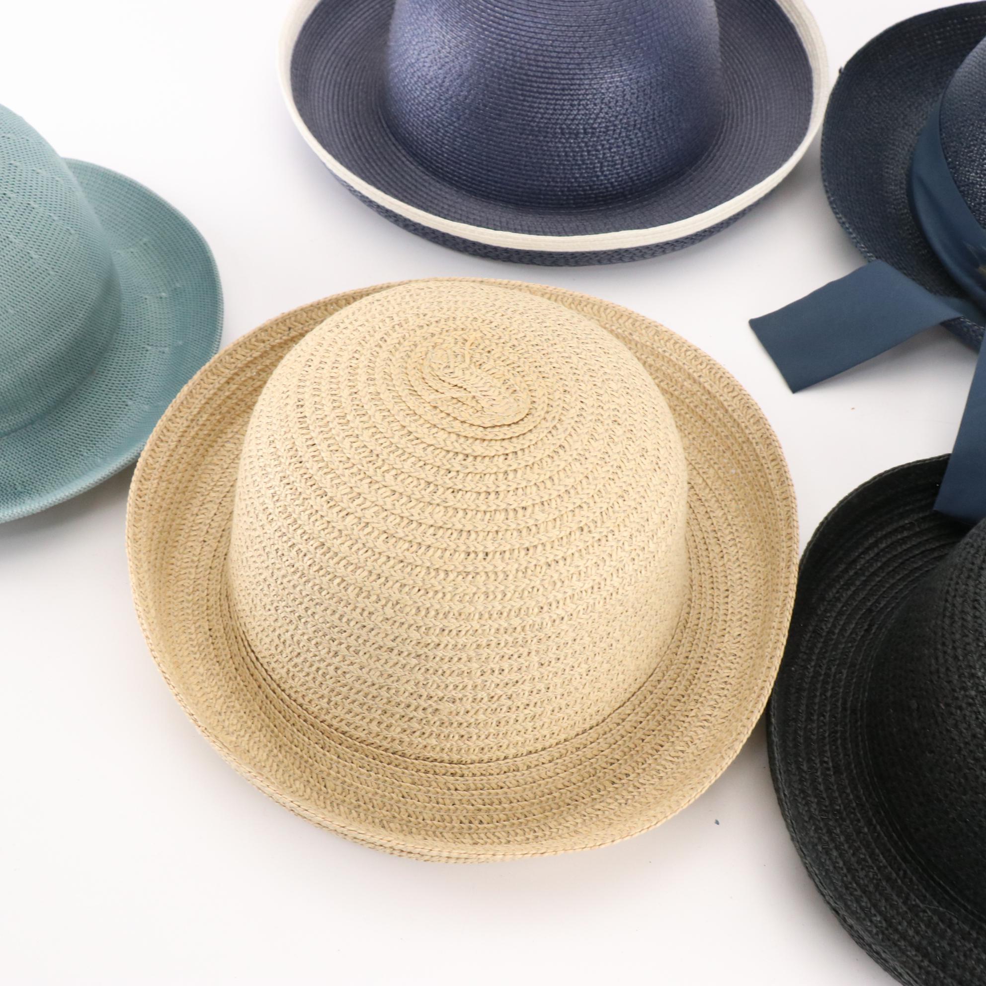 Frisco Bay Foldable Cloche with Betmar, Arlin, and More Woven Kettle Brim Hats