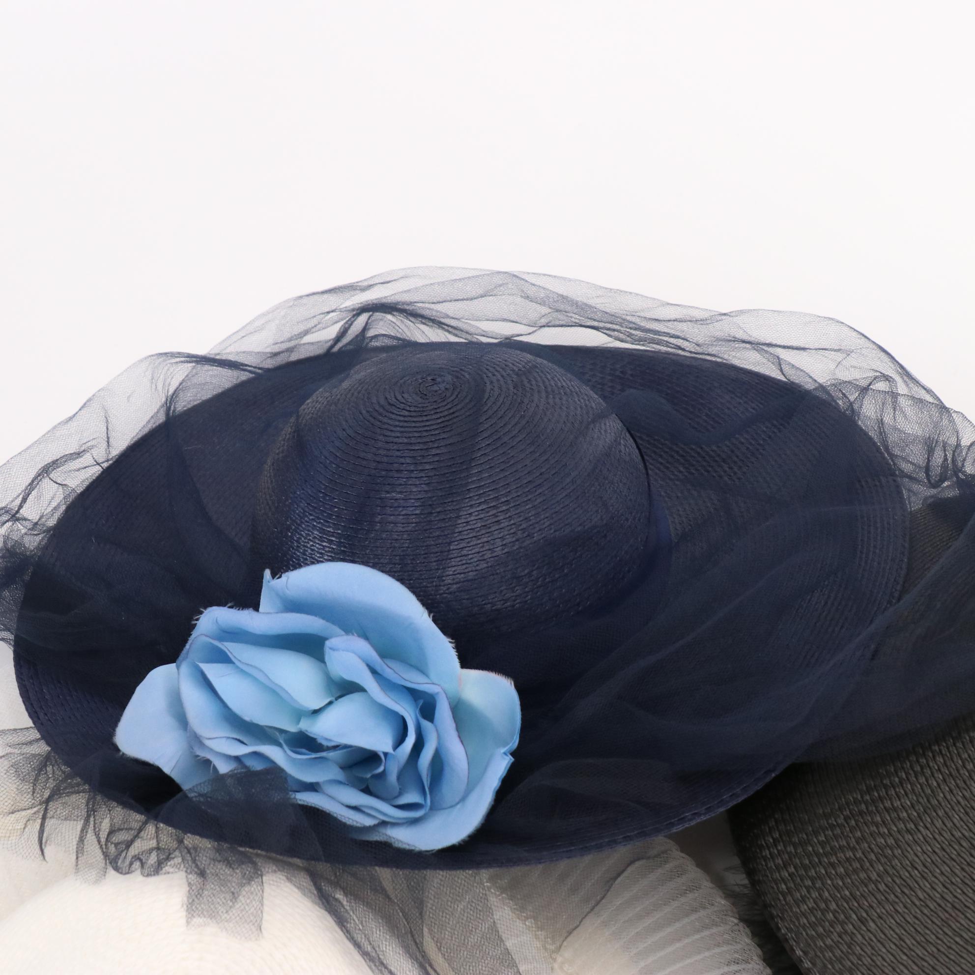 Ruth Alan Decorative Wide Brim Hat and Other Decorative Woven Straw Hats