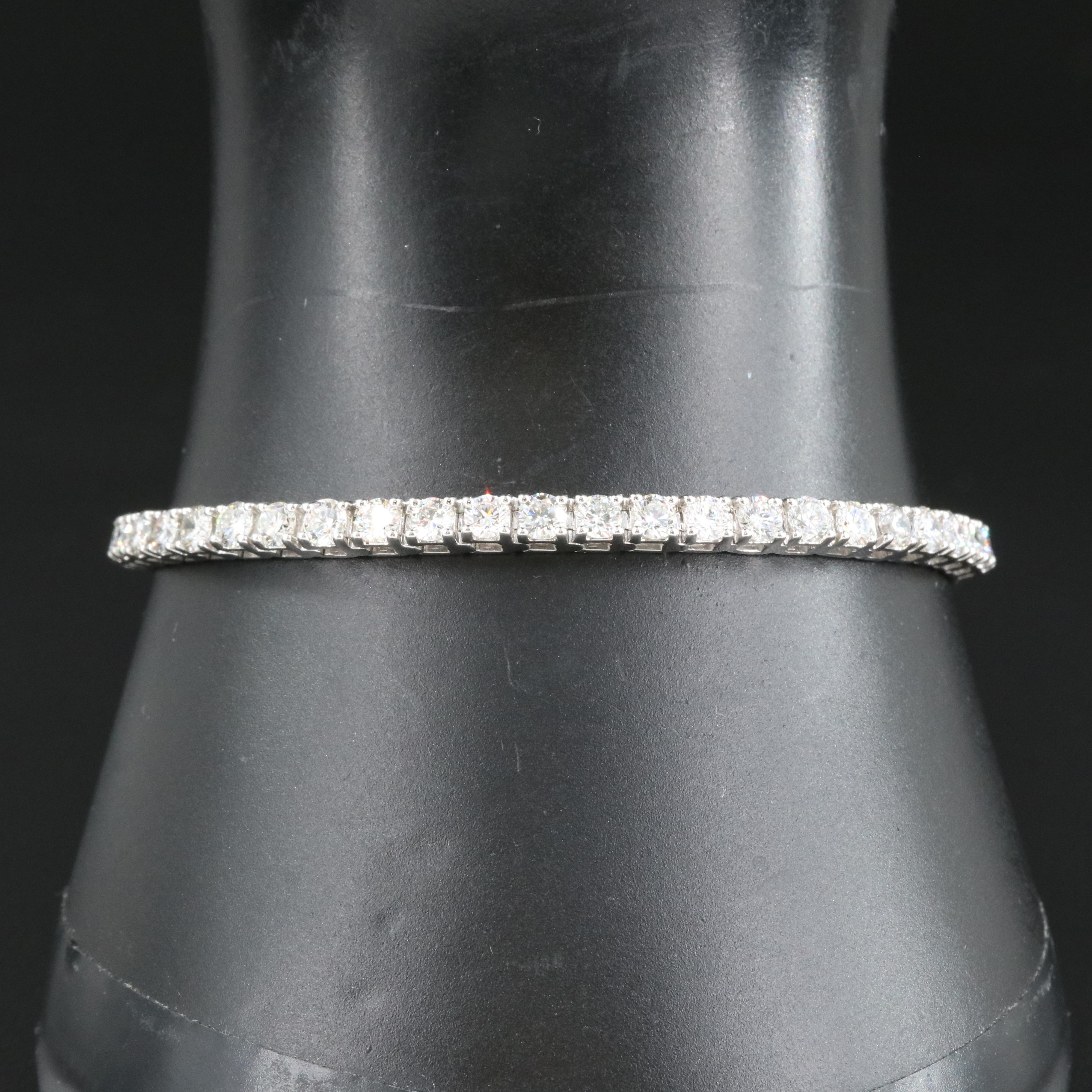 14K 5.90 CTW Lab Grown Diamond Line Bracelet