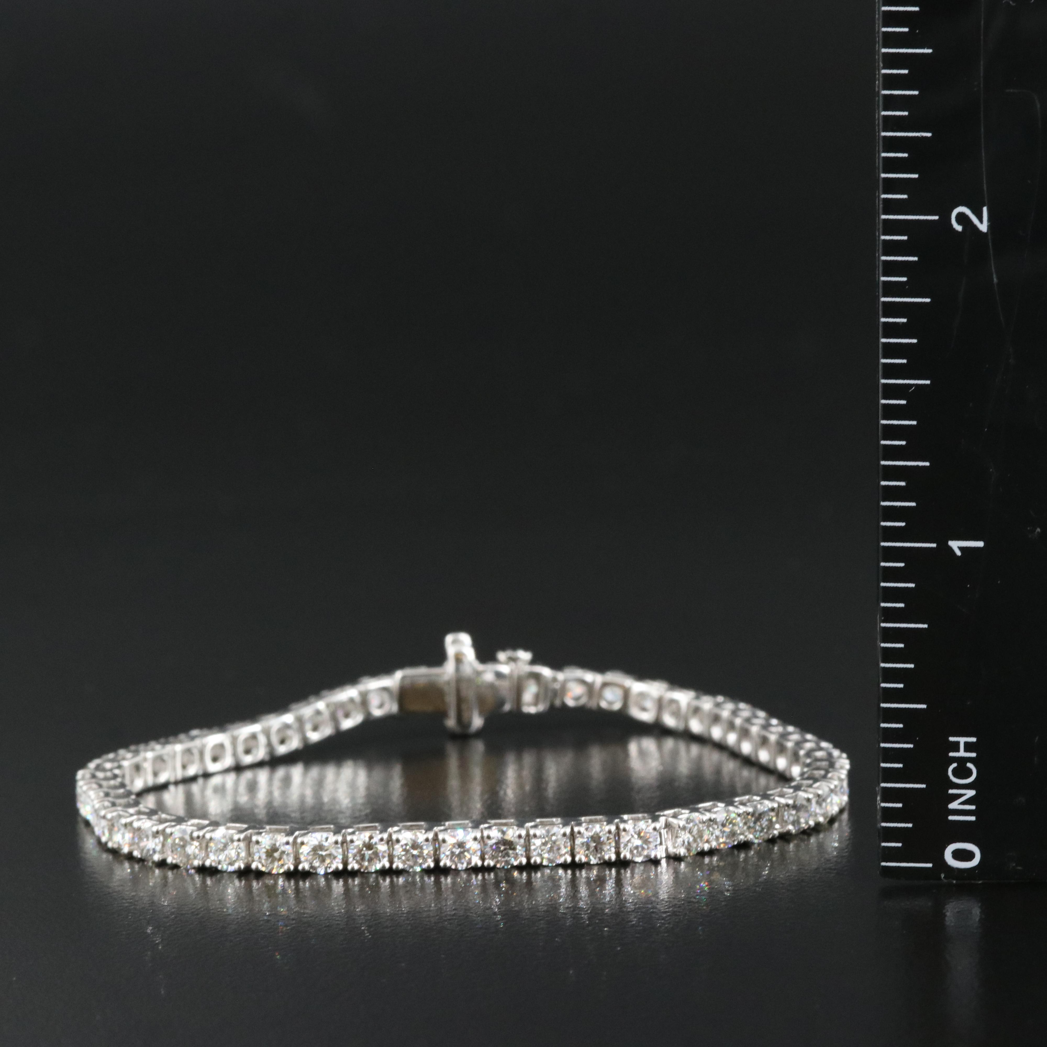 14K 5.90 CTW Lab Grown Diamond Line Bracelet