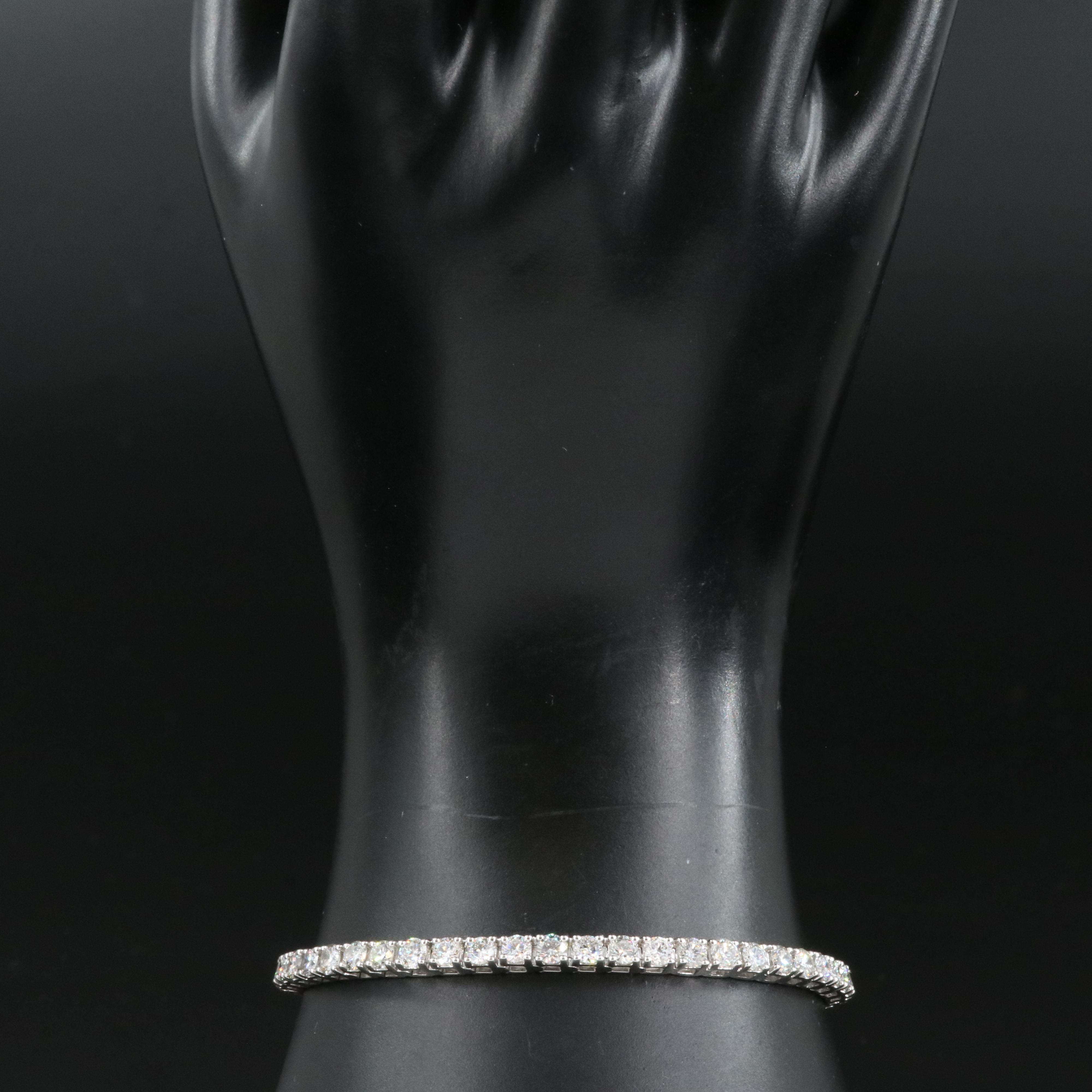 14K 5.90 CTW Lab Grown Diamond Line Bracelet