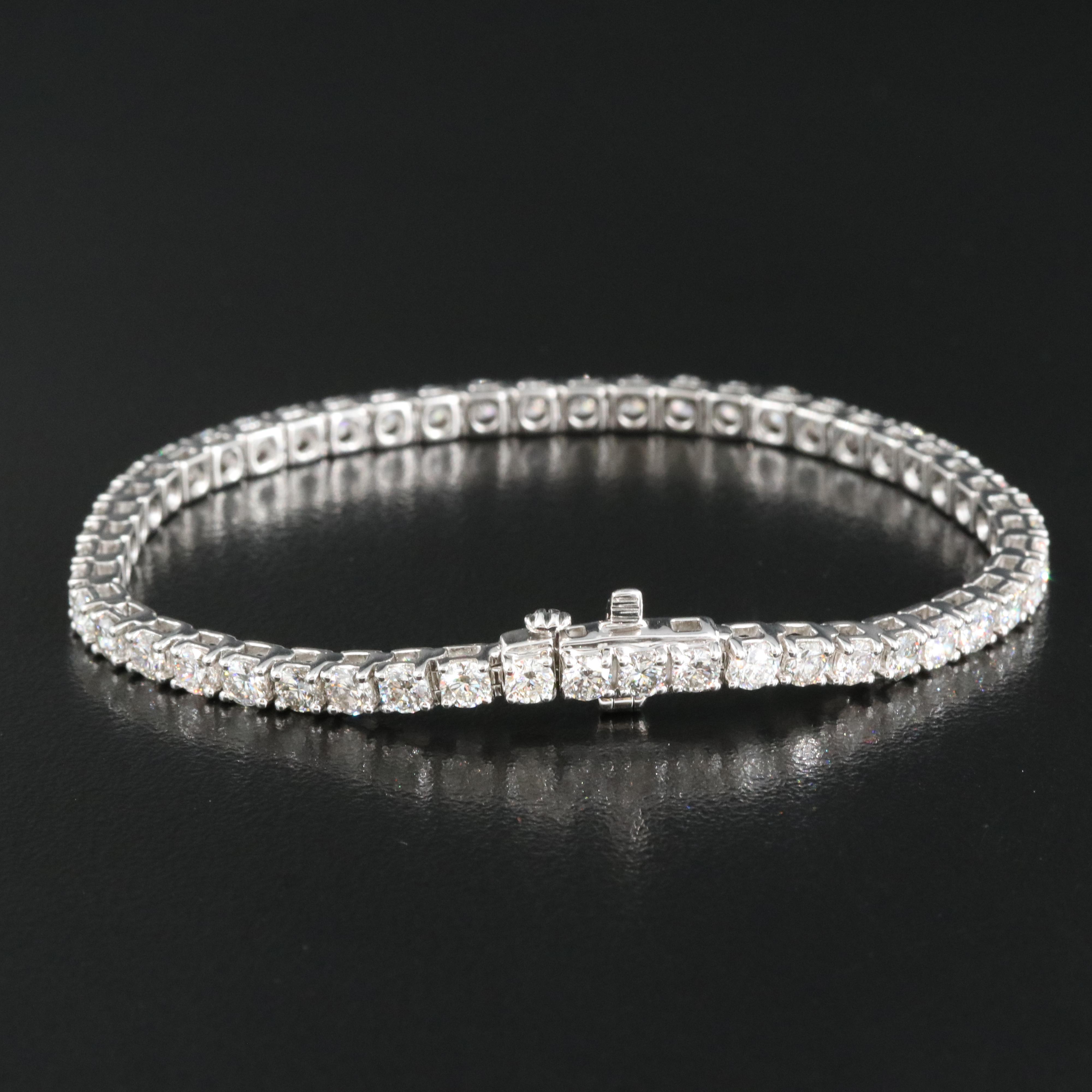 14K 5.90 CTW Lab Grown Diamond Line Bracelet