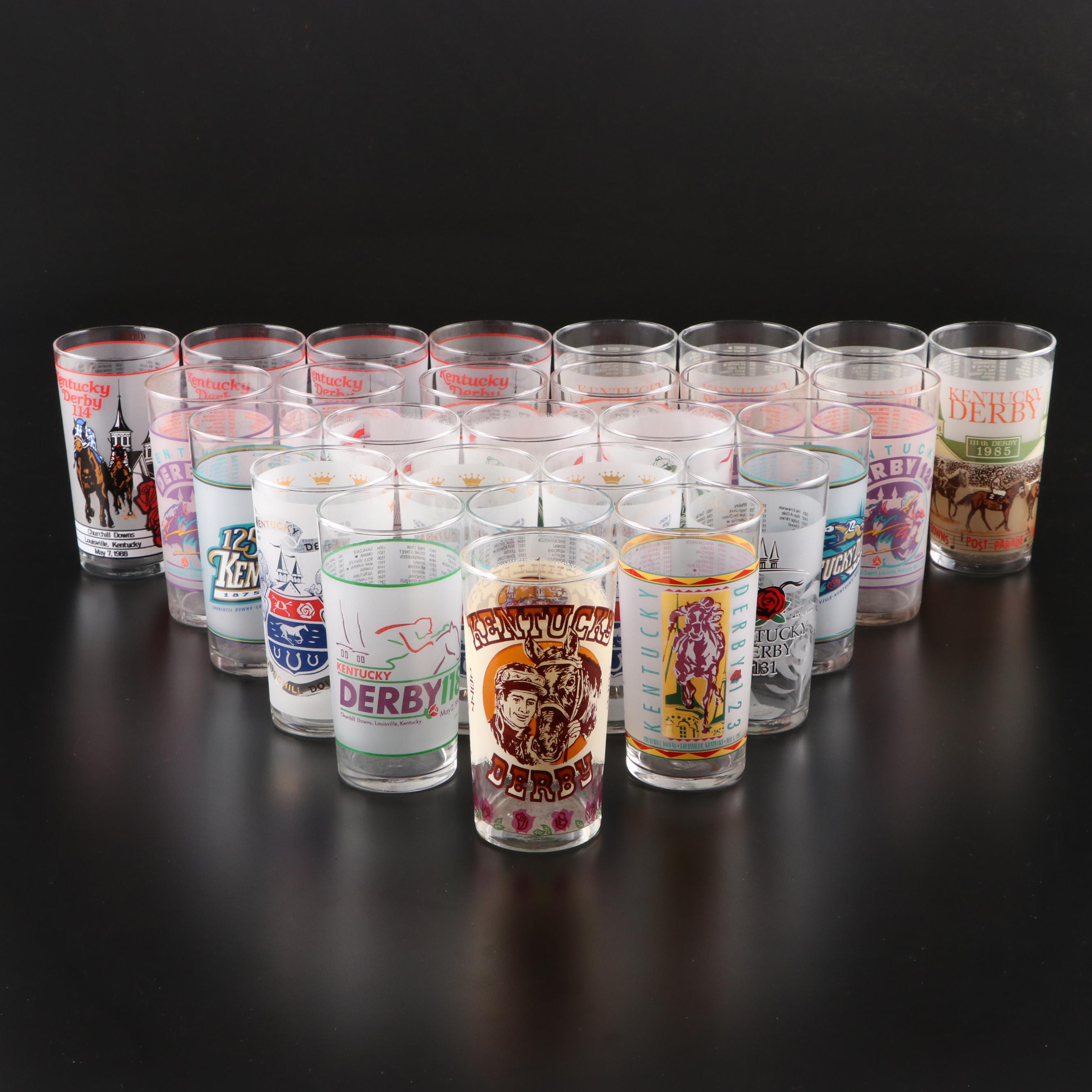 Libbey Kentucky Derby Collectible Mint Julep Glasses, Mid to Late 20th Century