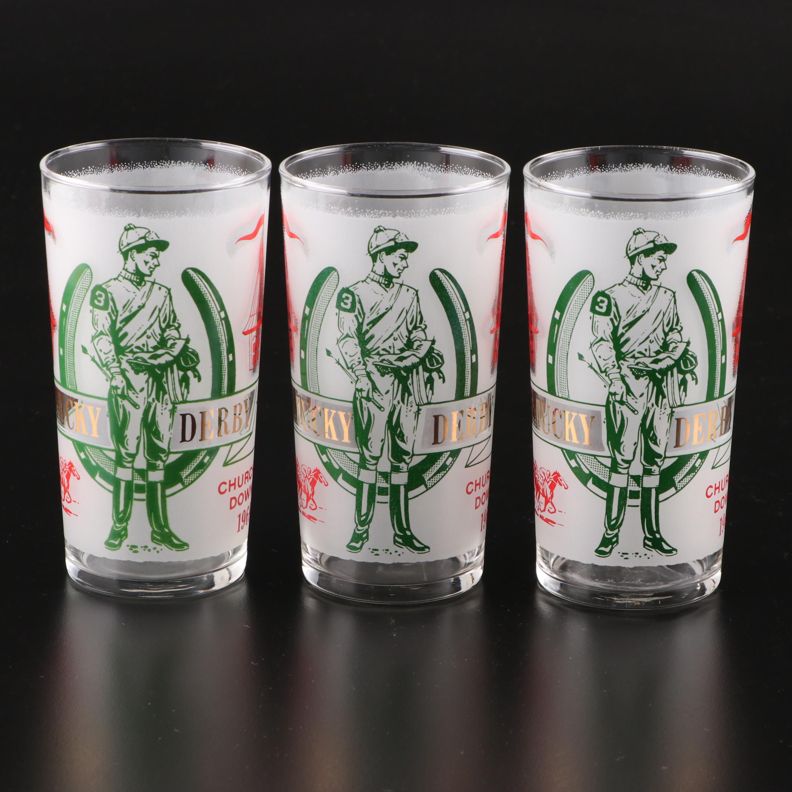 Libbey Kentucky Derby Collectible Mint Julep Glasses, Mid to Late 20th Century