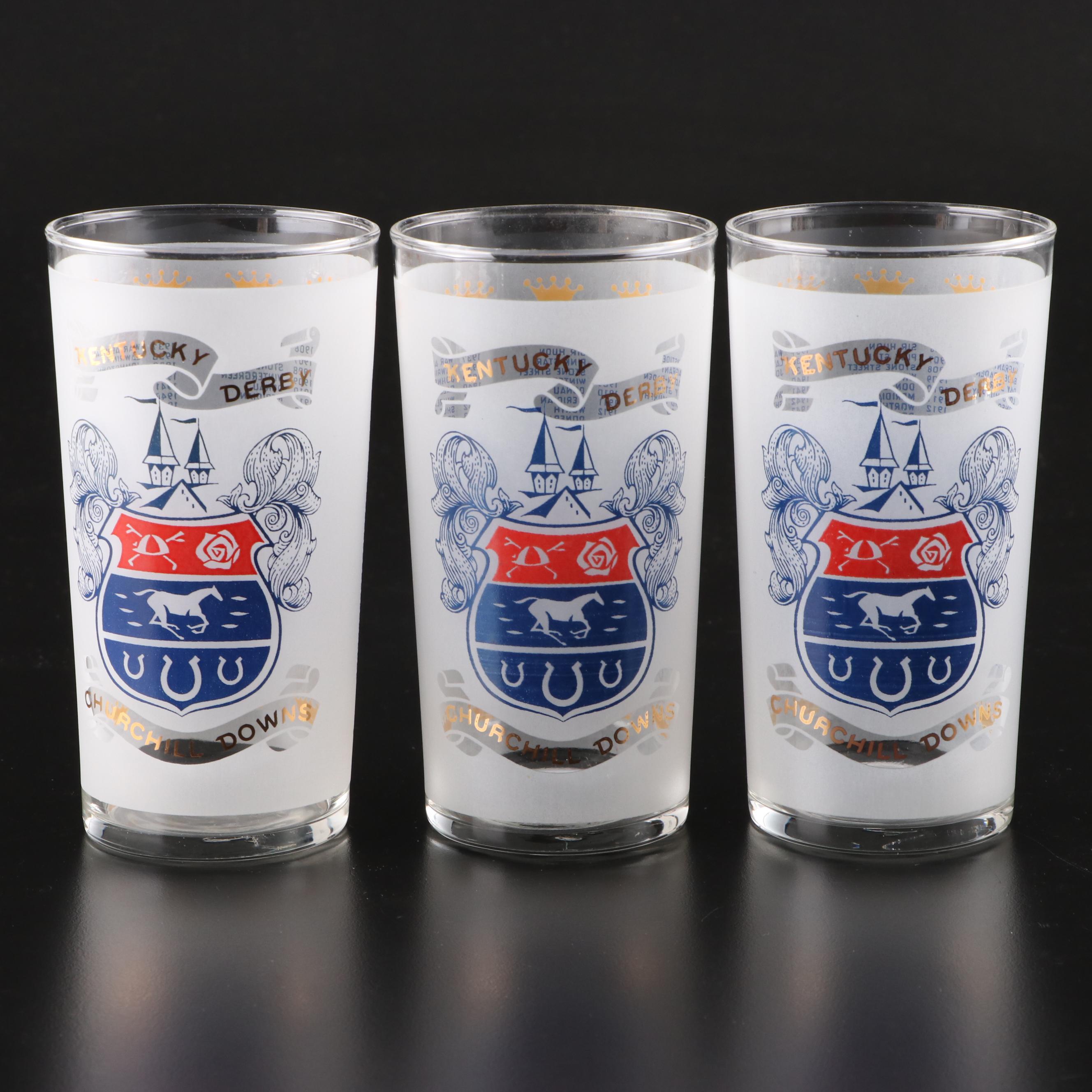 Libbey Kentucky Derby Collectible Mint Julep Glasses, Mid to Late 20th Century