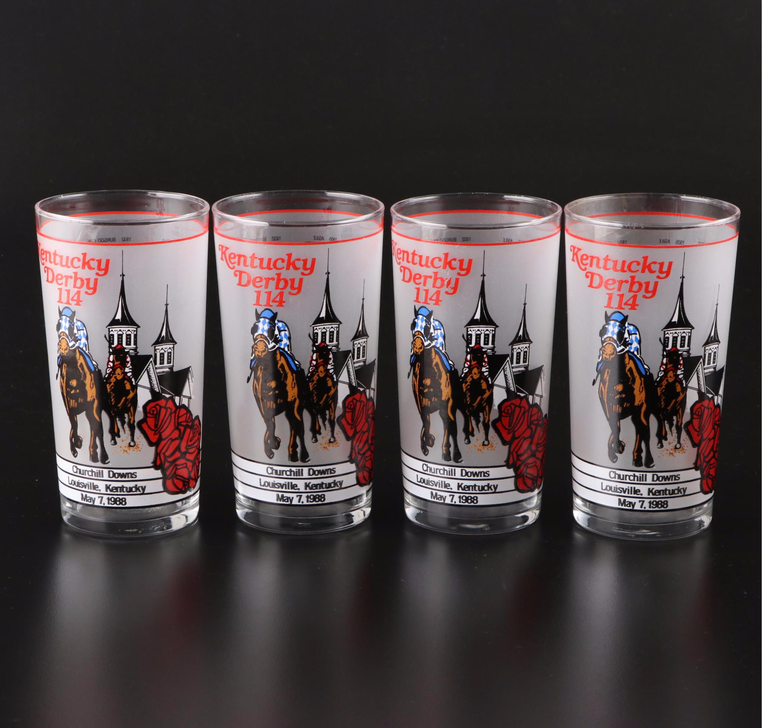 Libbey Kentucky Derby Collectible Mint Julep Glasses, Mid to Late 20th Century