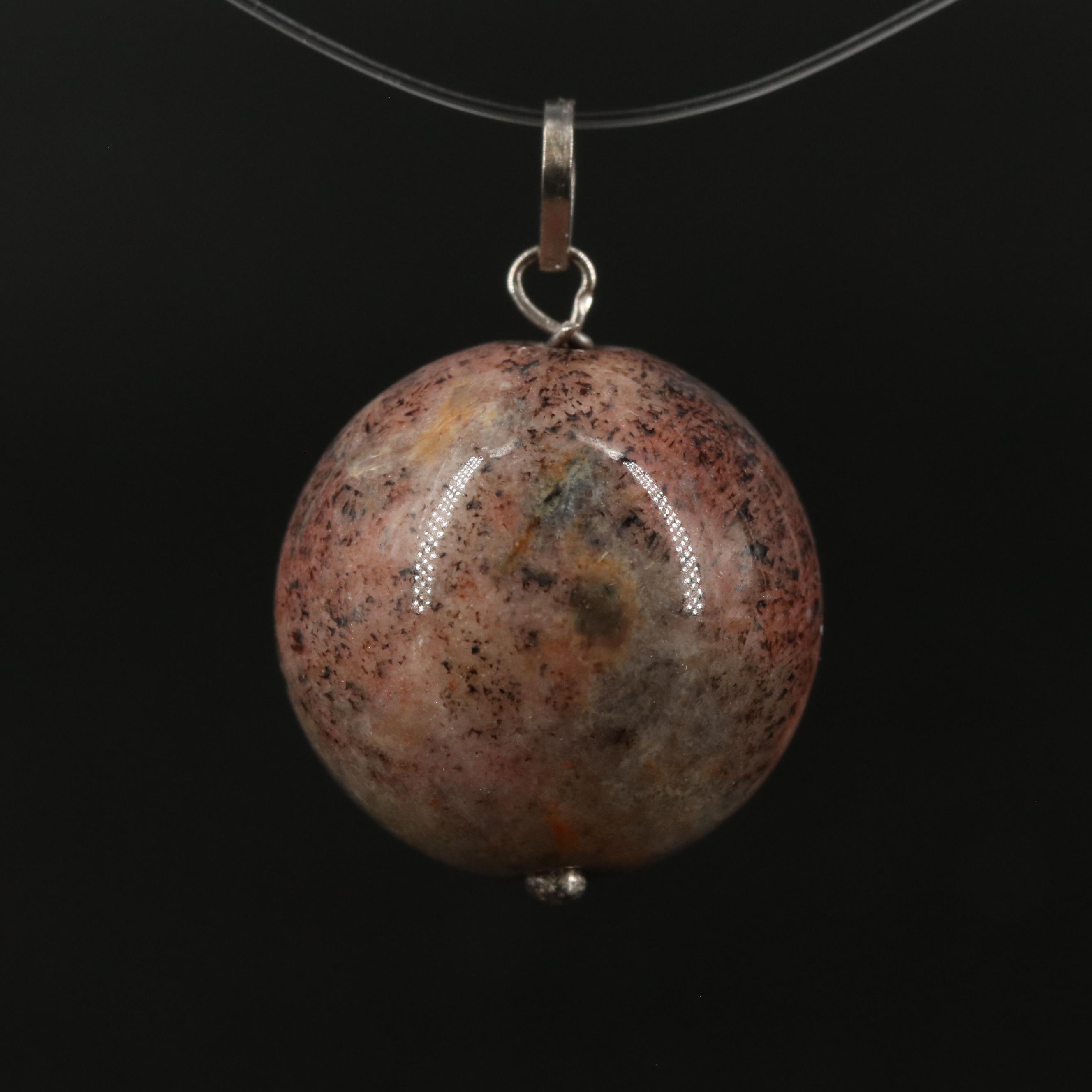 14K Jasper Pendant