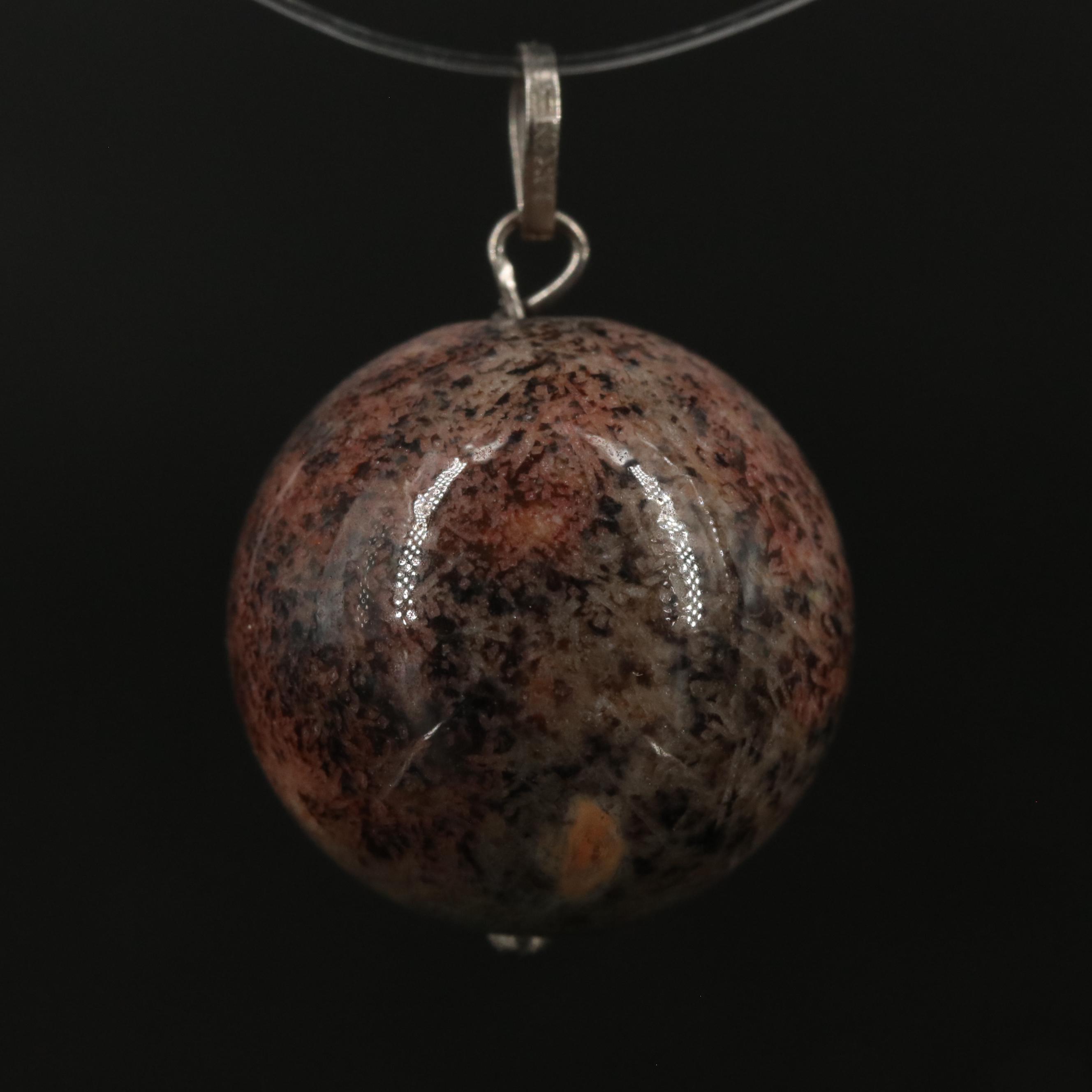 14K Jasper Pendant
