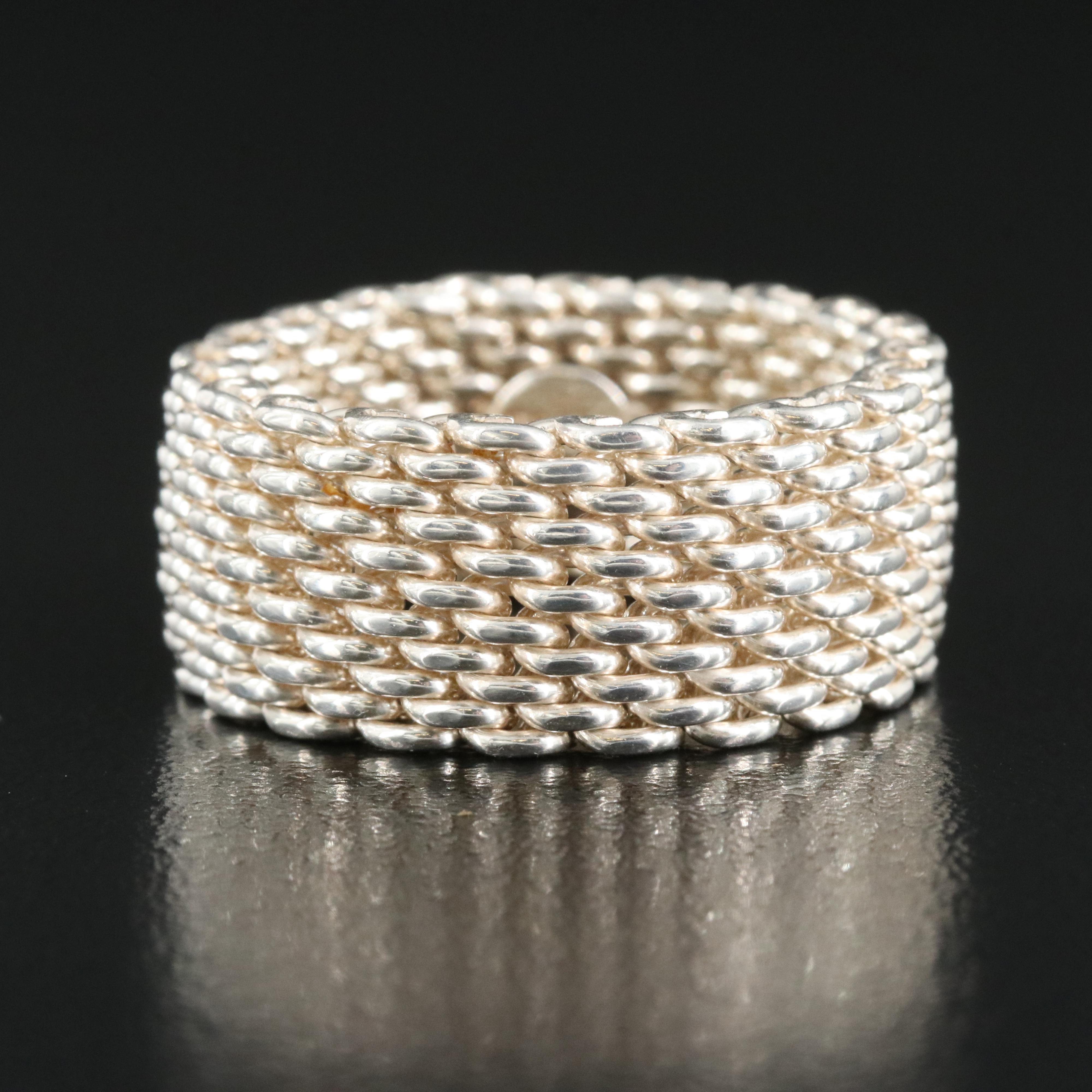 Tiffany & Co. "Somerset" Sterling Mesh Band